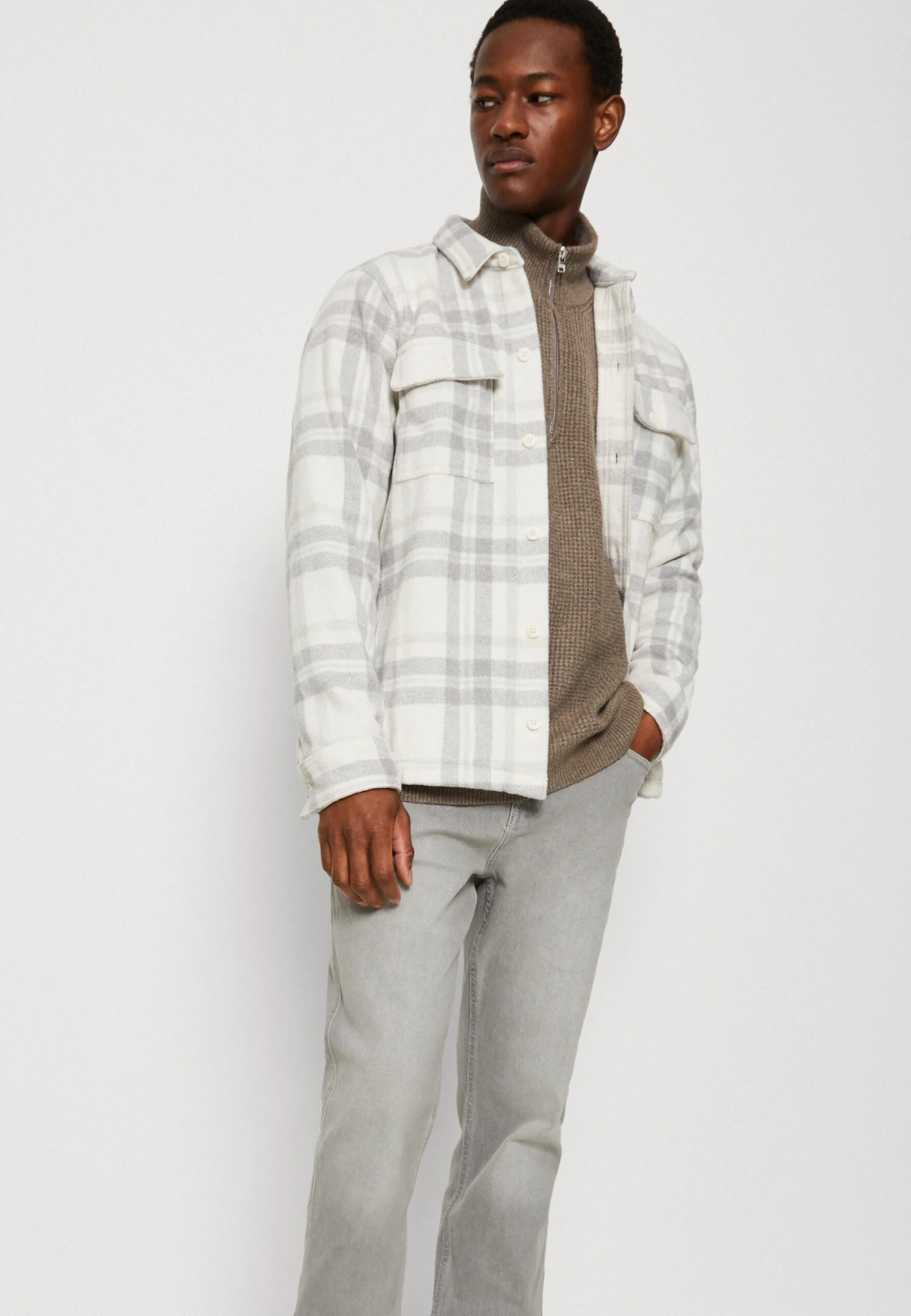 Hollister Co. Jeans Slim Fit - 90S Light Grey Wash - Image 4