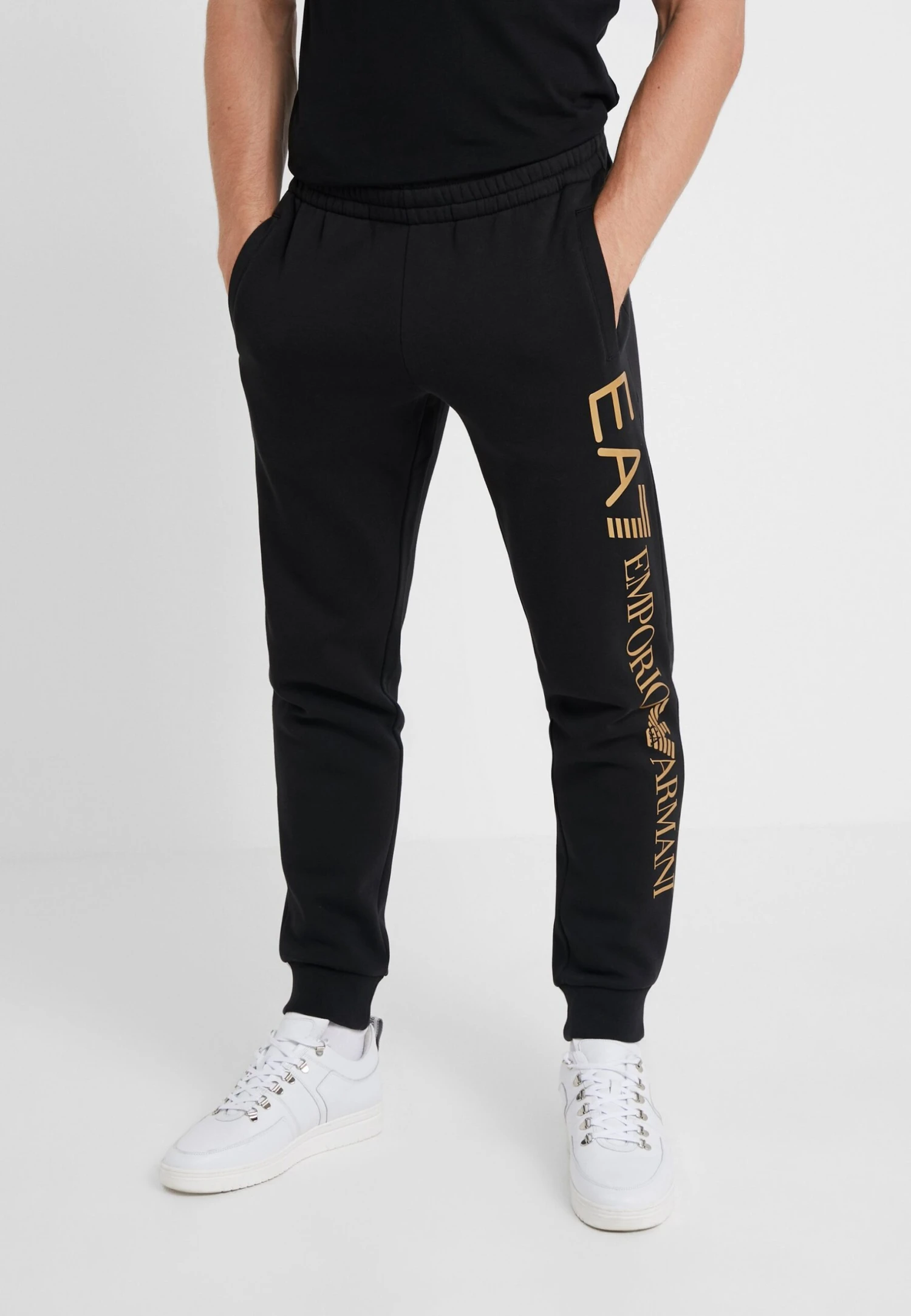EA7 Emporio Armani Trouser - Joggebukse - Black/Gold