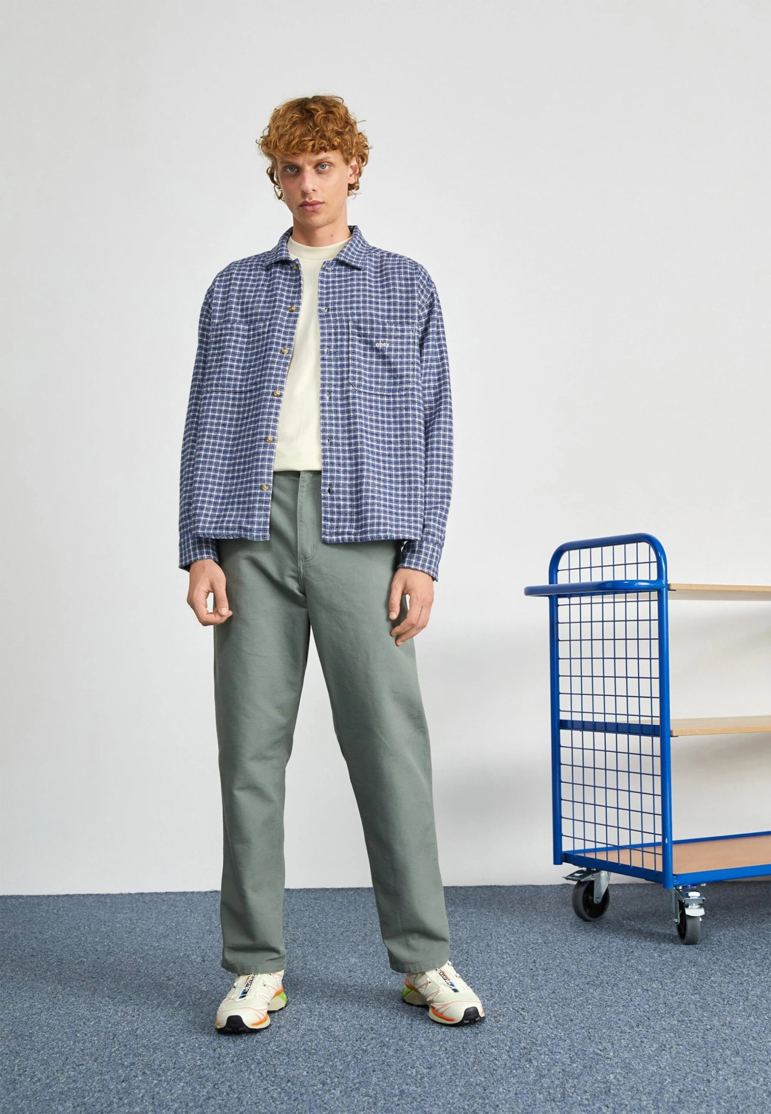 Obey Clothing One Two - Skjorte - Silver Grey/Multi - Image 2