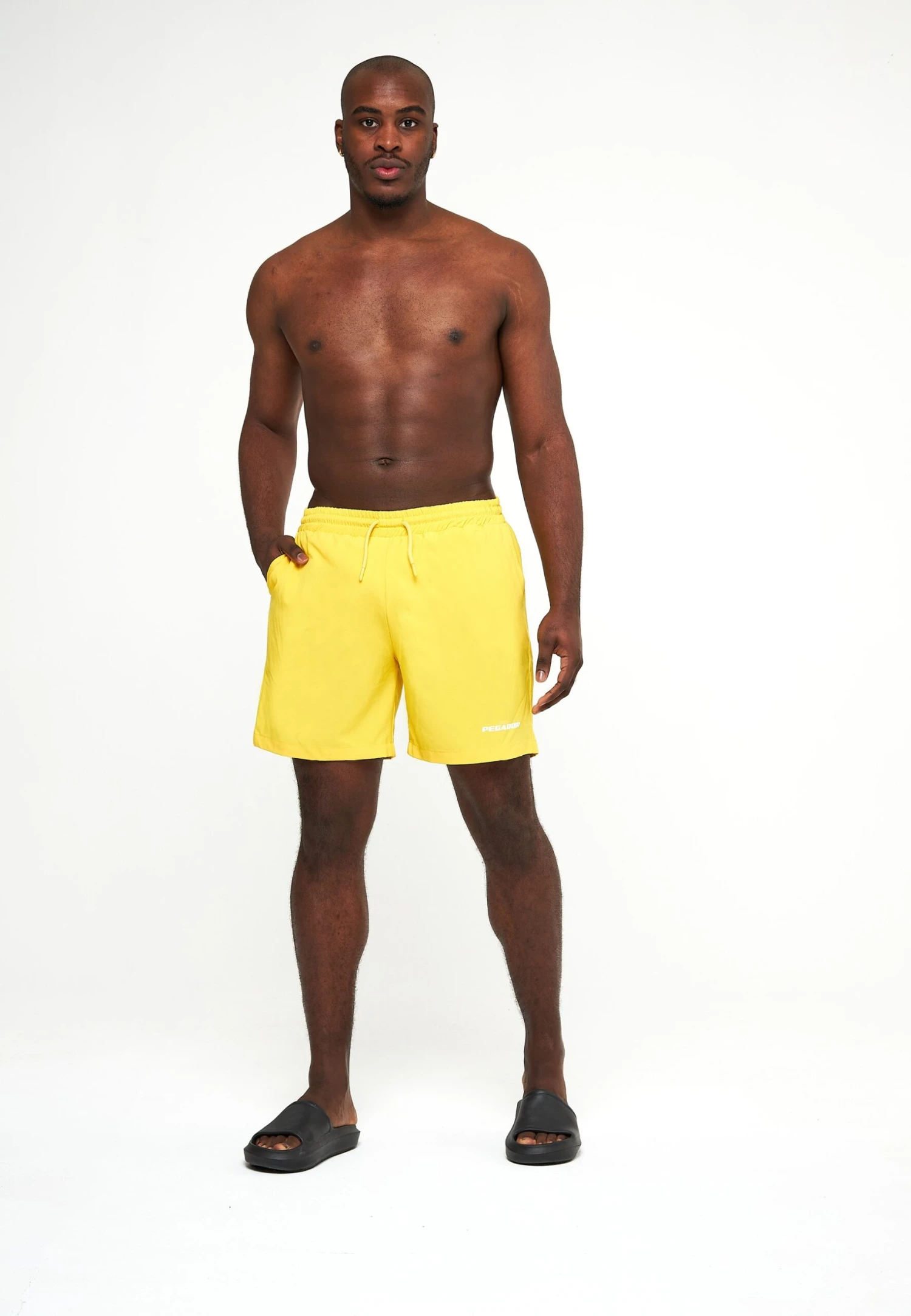 Pegador Logo Swim - Badeshorts - Solar Yellow - Image 2