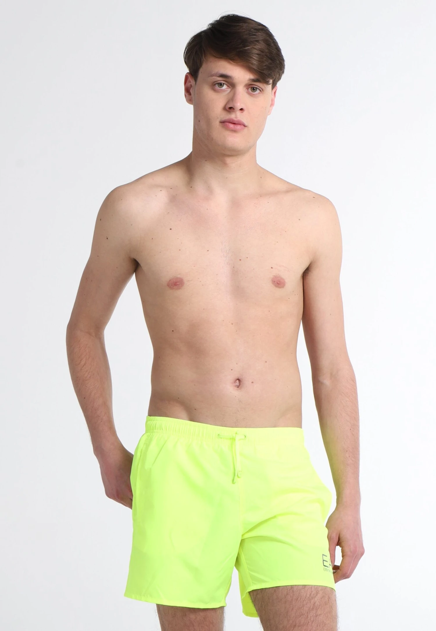 EA7 Emporio Armani Con Logo Fluo - Badeshorts - Neon Yellow