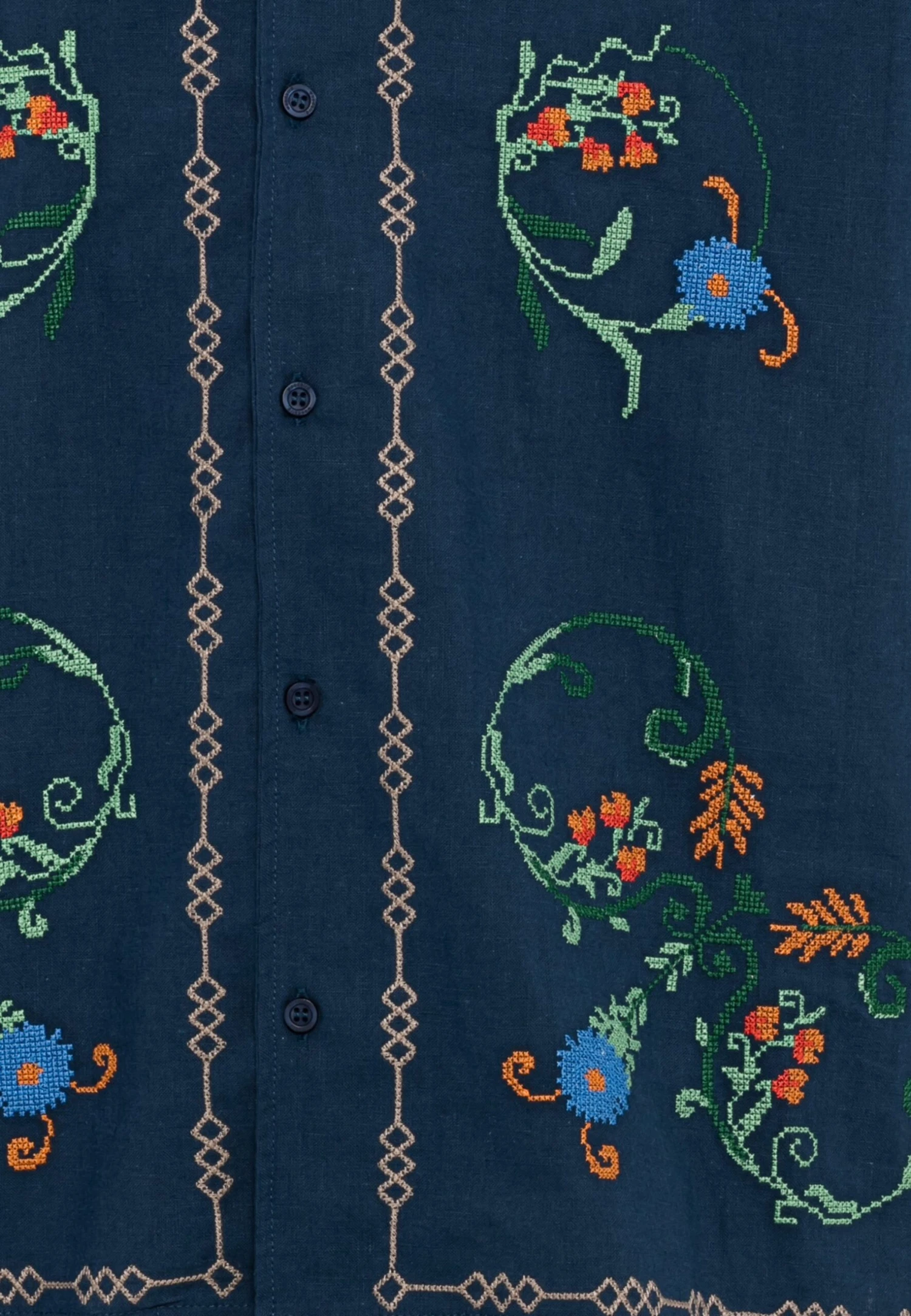 Woodbird Banks Curl Shirt - Skjorte - Navy - Image 3