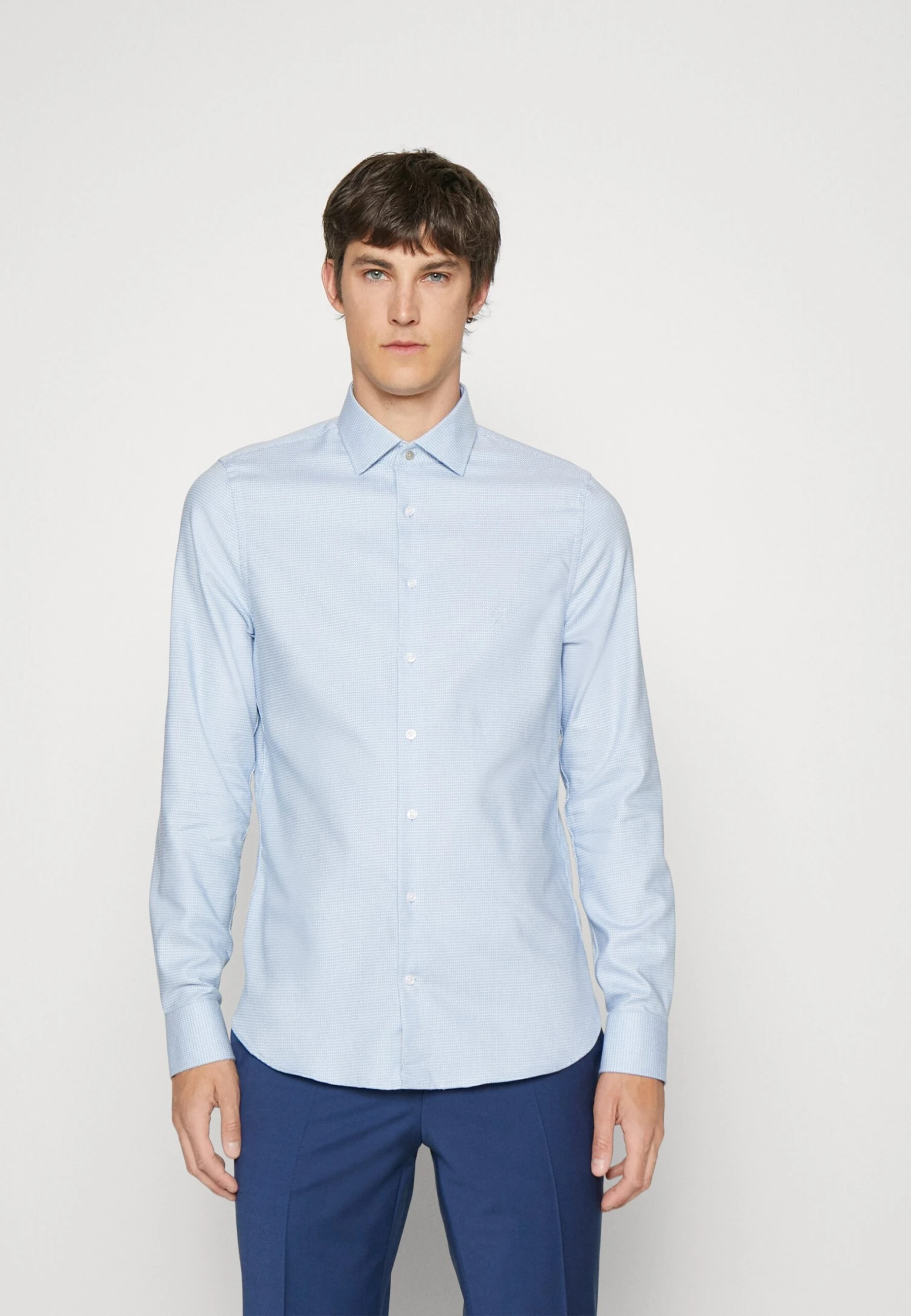 Michael Kors Nailshead Dobby Shirt - Finskjorte - Light Blue