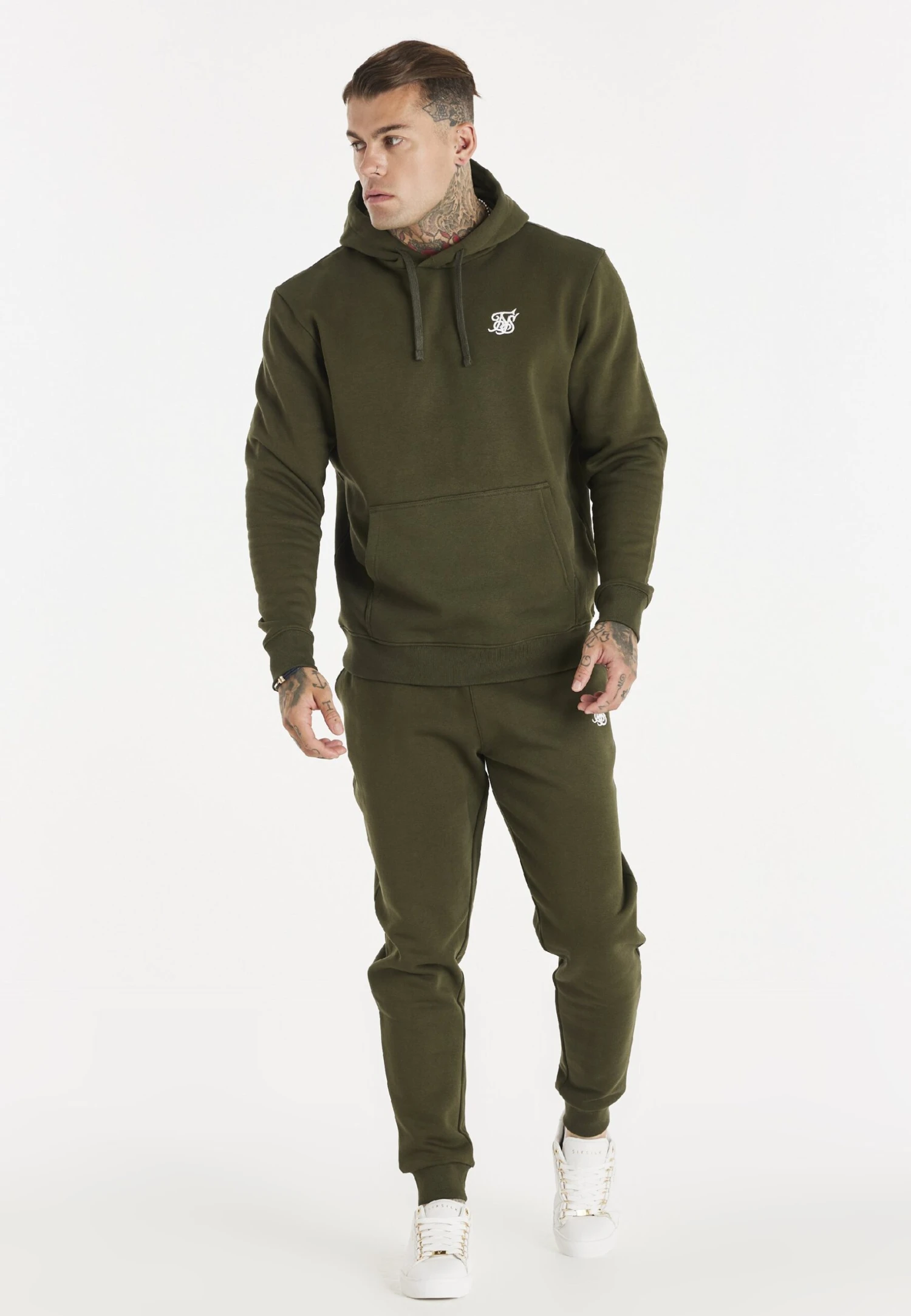 SikSilk Core Cuffed Jogger - Joggebukse - Khaki - Image 2