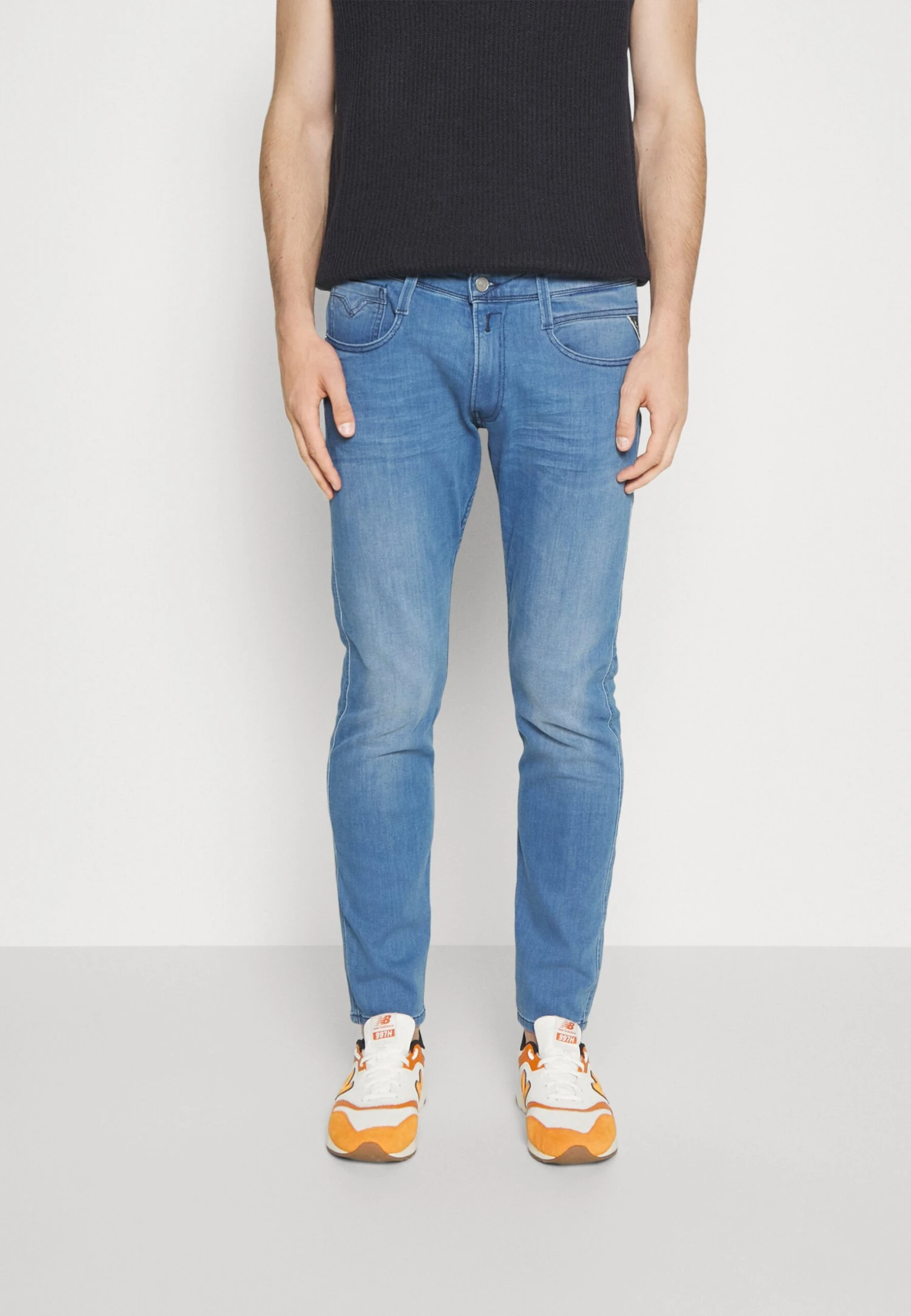 Replay Anbass - Jeans Slim Fit - Dark Blue