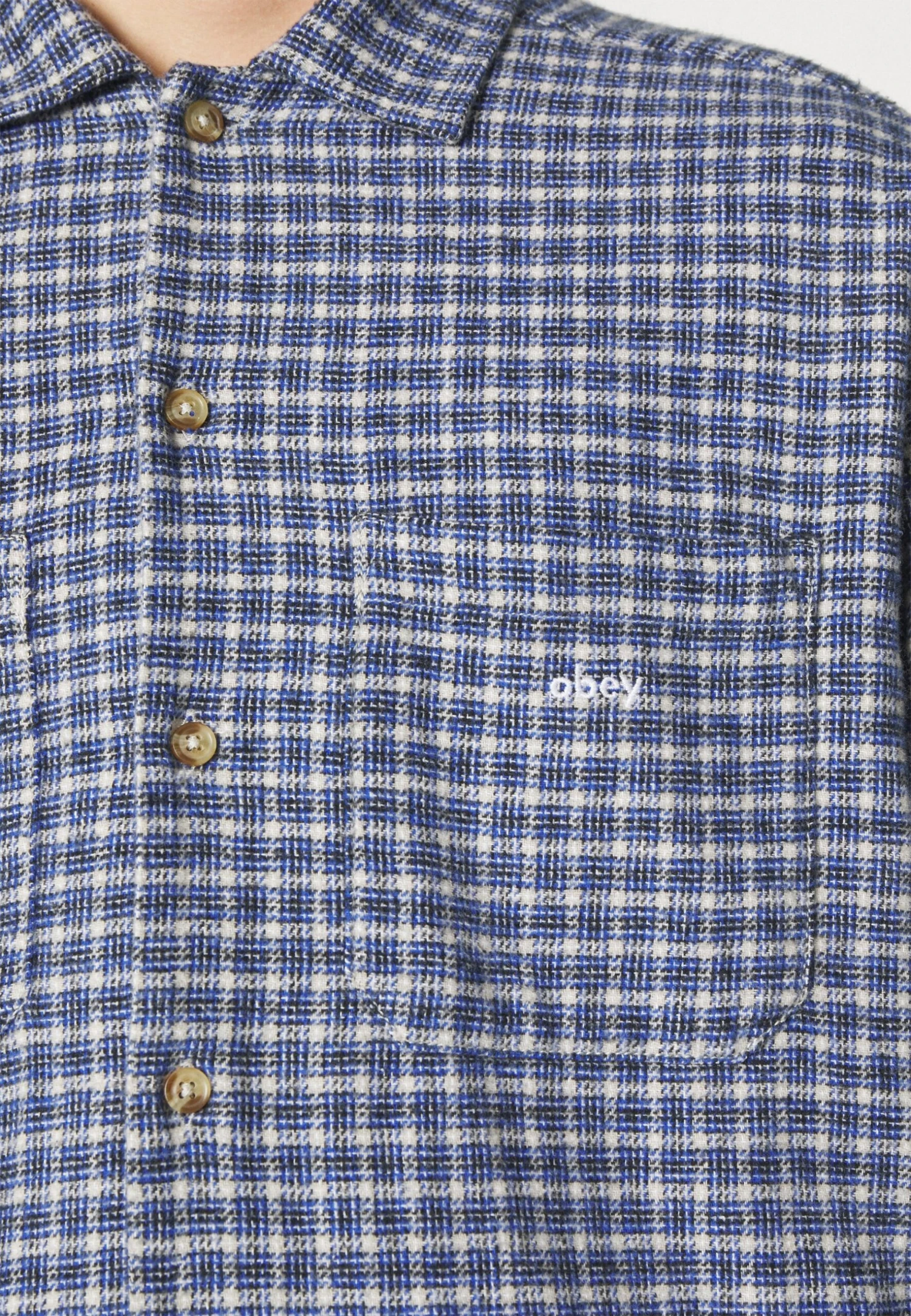 Obey Clothing One Two - Skjorte - Silver Grey/Multi - Image 7