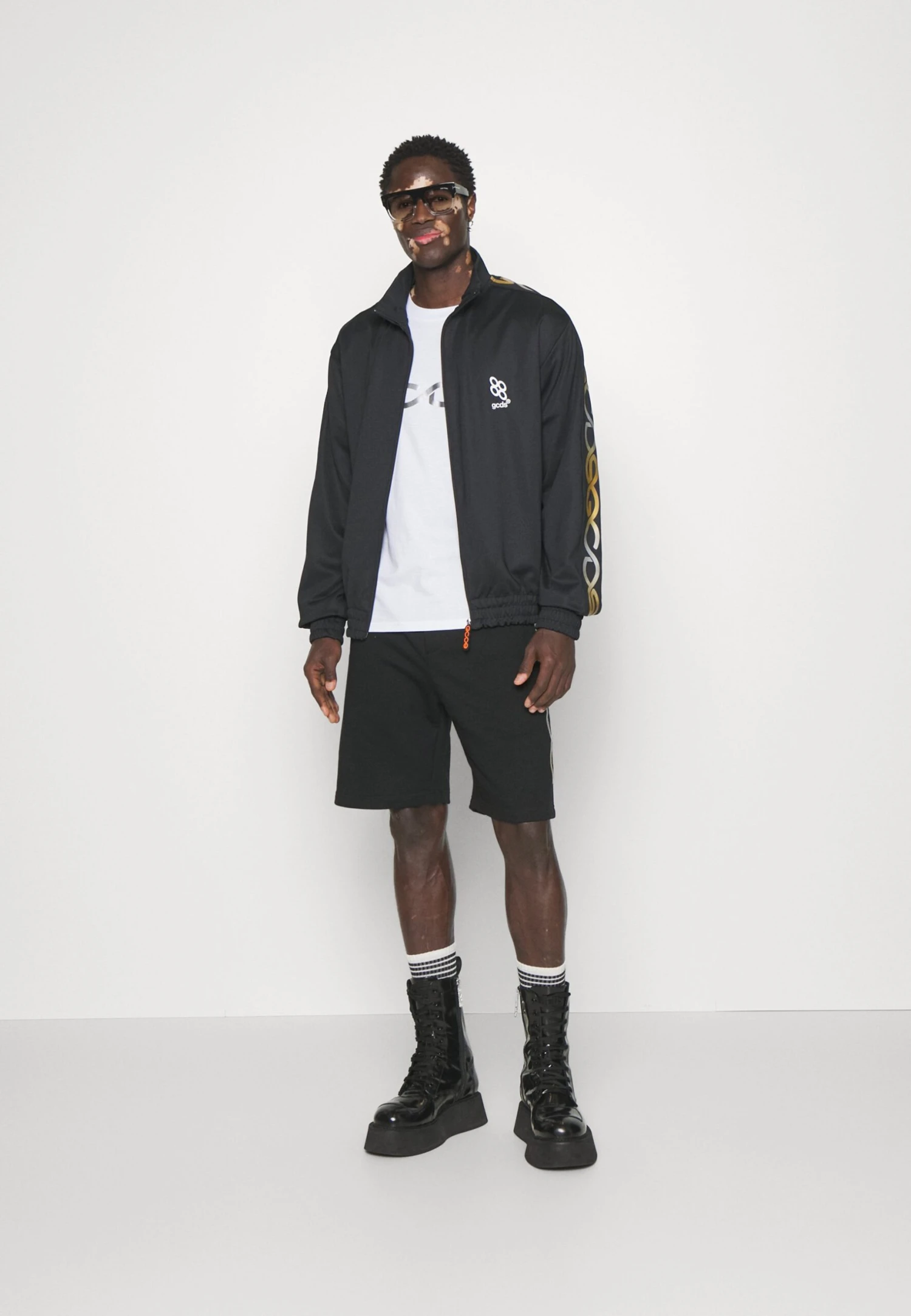 GCDS Reflective Logo Track - Treningsjakke - Black - Image 5