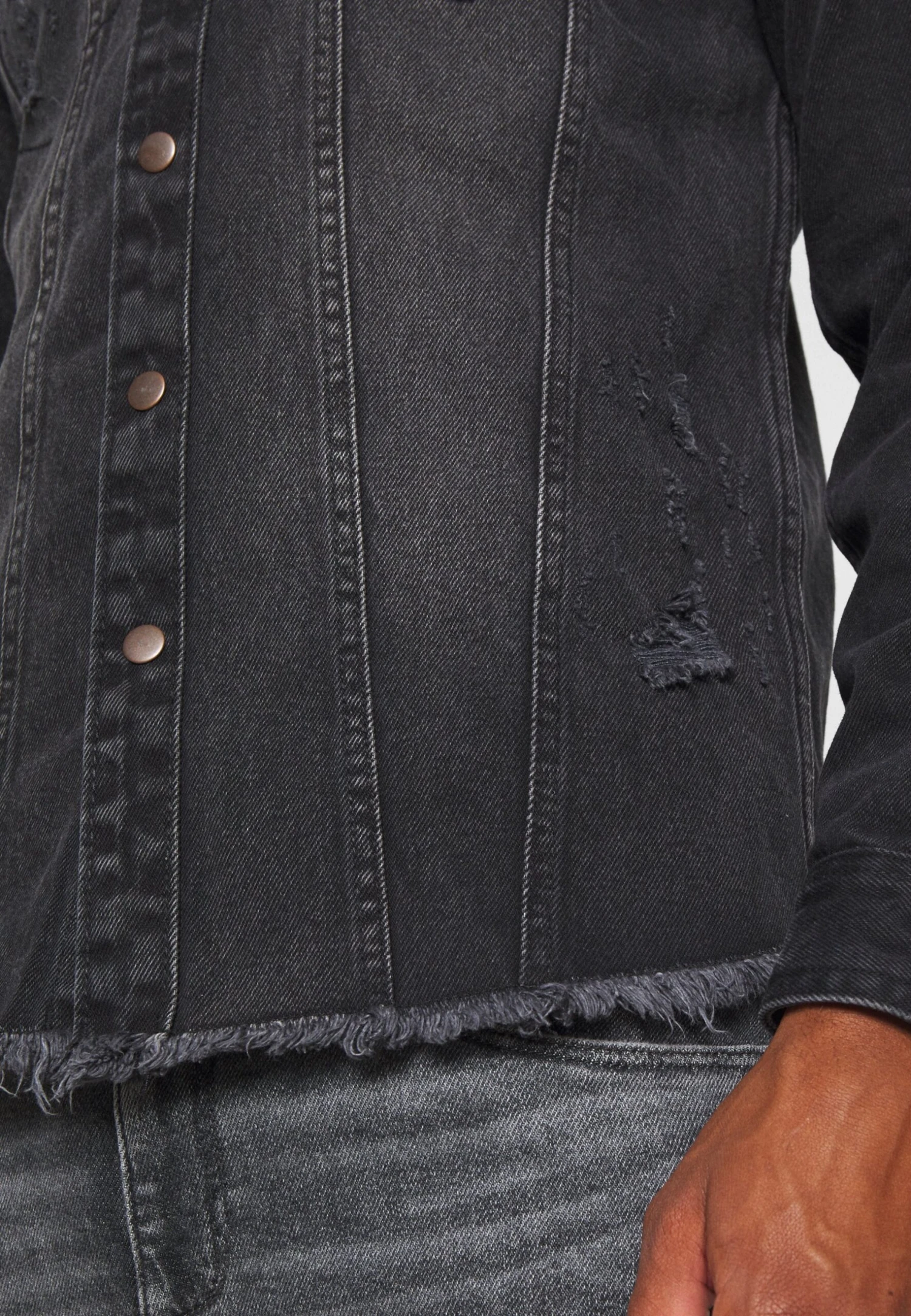 Redefined Rebel Jackson Jacket - Skjorte - Black/Grey - Image 6