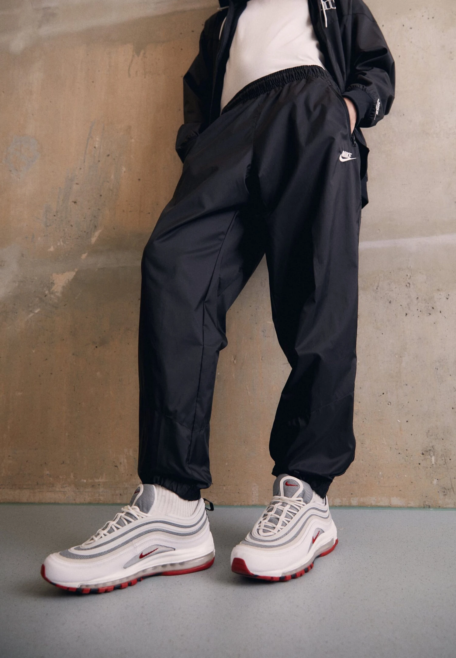 Nike Sportswear Pant - Joggebukse - Black/White