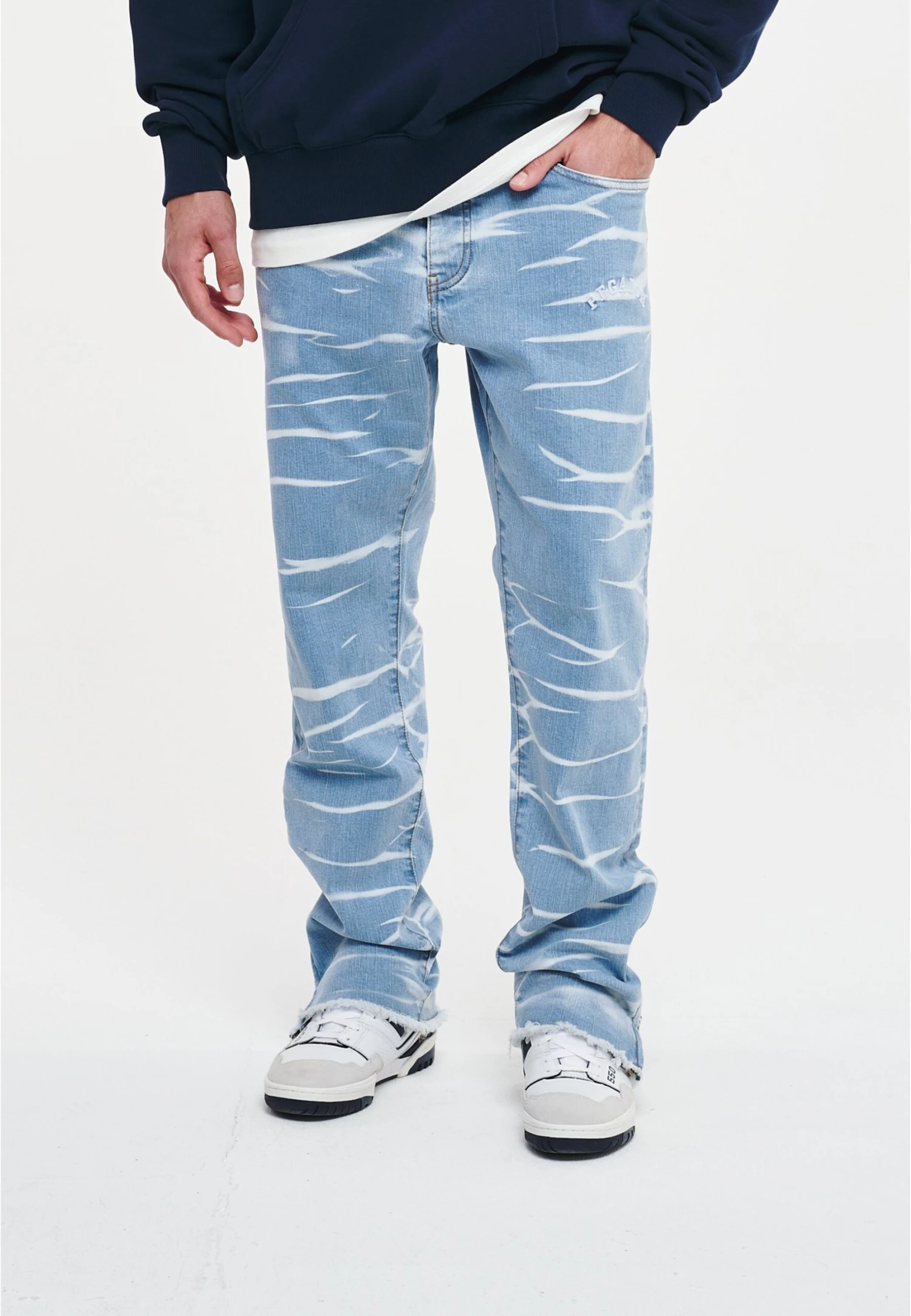Pegador Bray - Jeans Straight Leg - Washed Light Blue