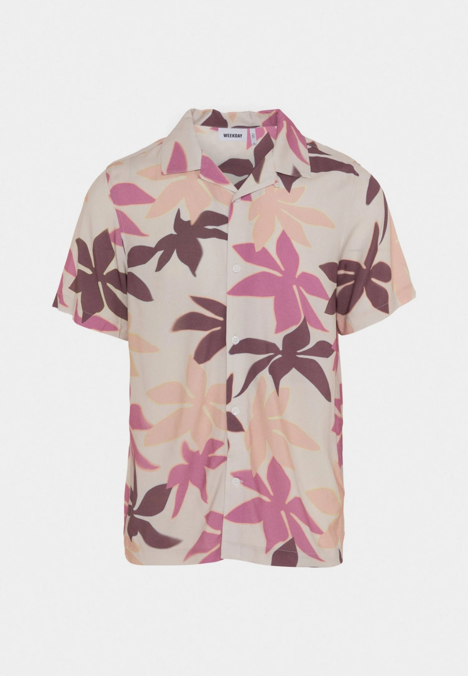 WEEKDAY Coffee Short Sleeve Printed - Skjorte - Beige - Image 4