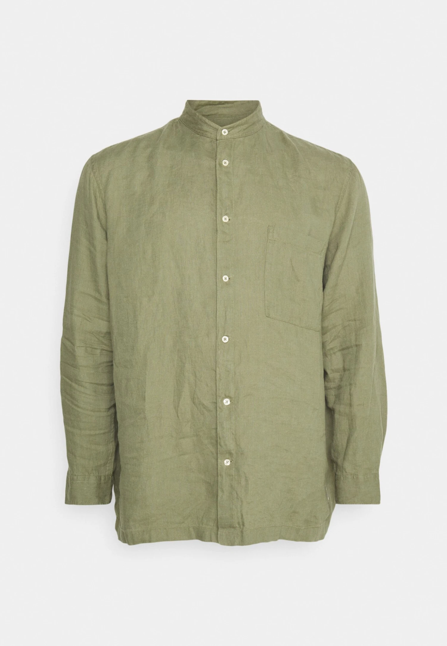 Marc O'Polo Stand Up Collar Long Sleeves One Rectangular Chest Pocket - Skjorte - Olive - Image 9
