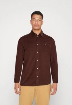 Regular Fit Gots Vegan - Skjorte - Deep Mahogany