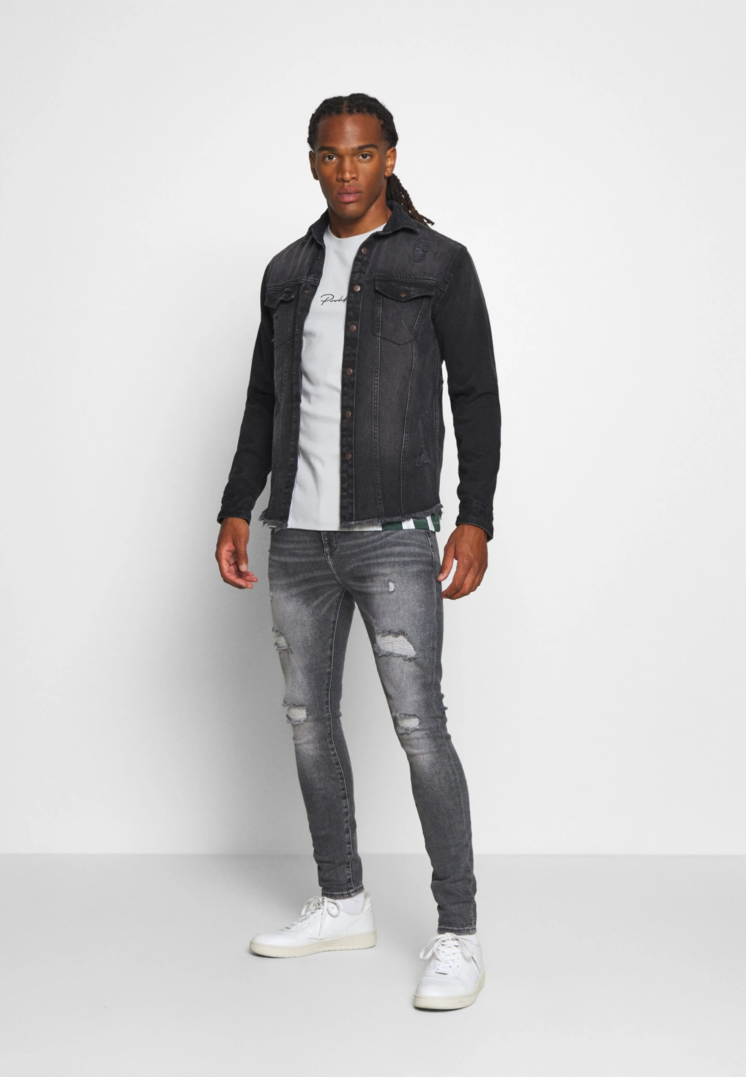 Redefined Rebel Jackson Jacket - Skjorte - Black/Grey - Image 2