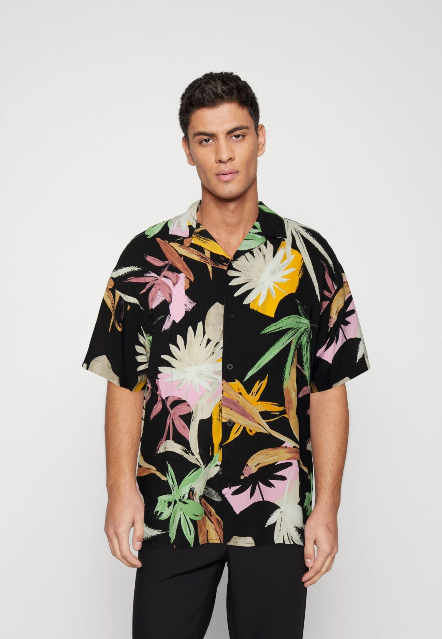 Jack & Jones Jornoah Exotic Resort - Skjorte - Black