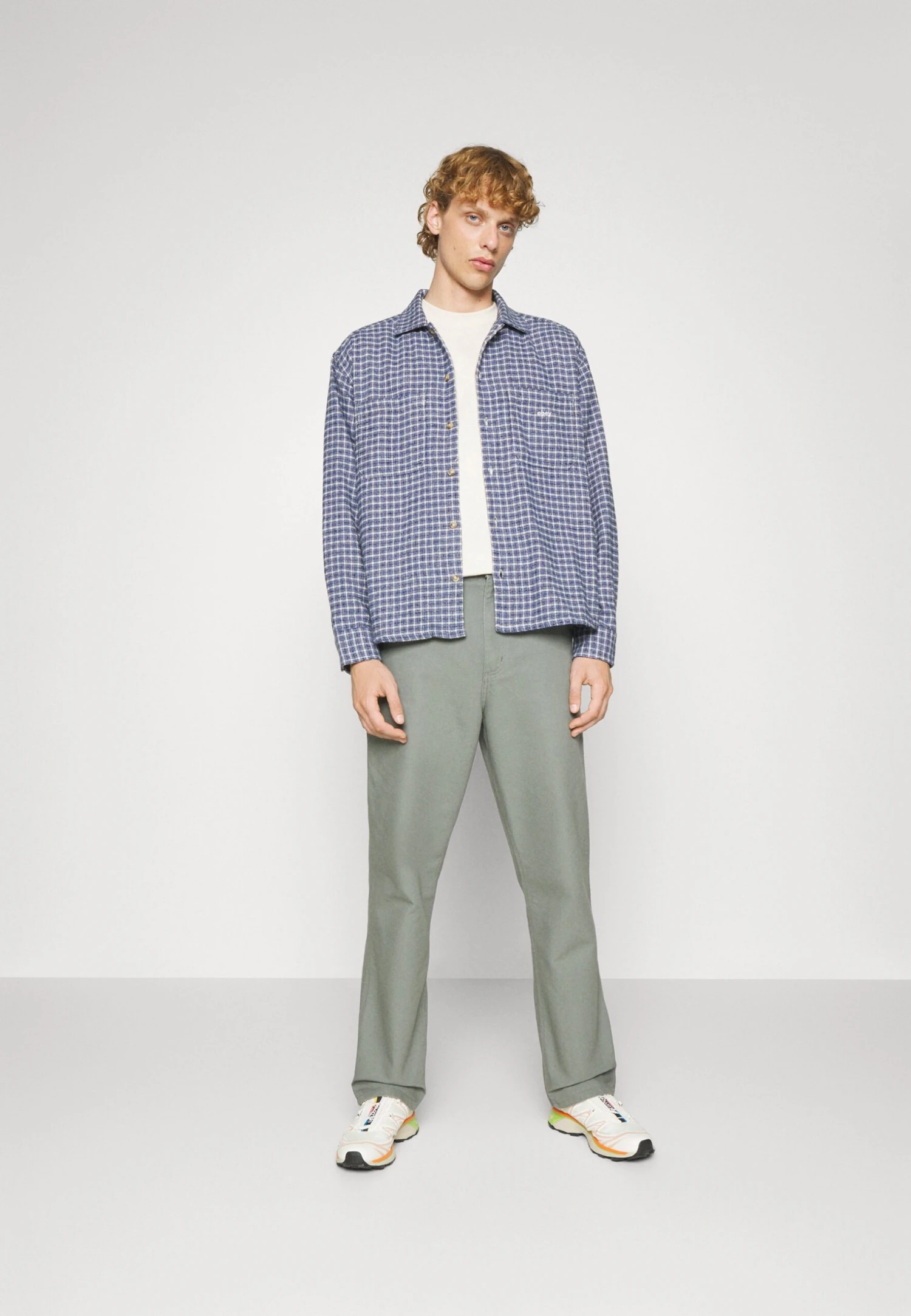 Obey Clothing One Two - Skjorte - Silver Grey/Multi - Image 5