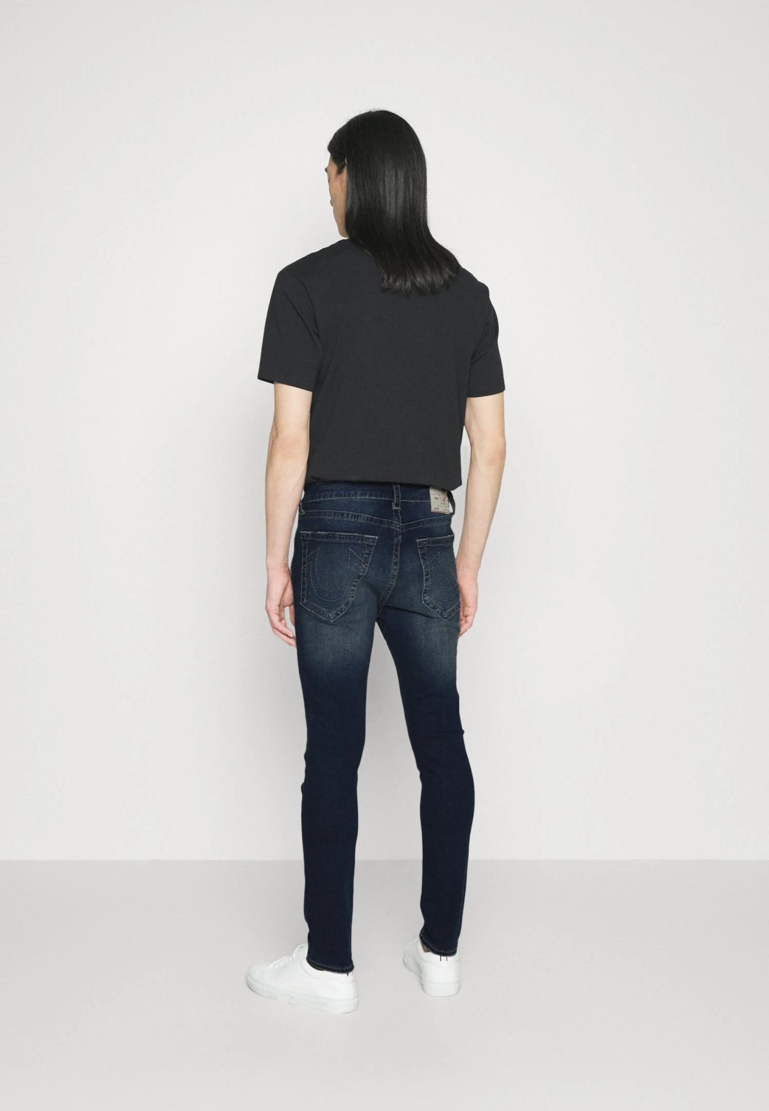 True Religion Jack No Flap Metal Horse Shoe - Jeans Slim Fit - Dark Denim - Image 3