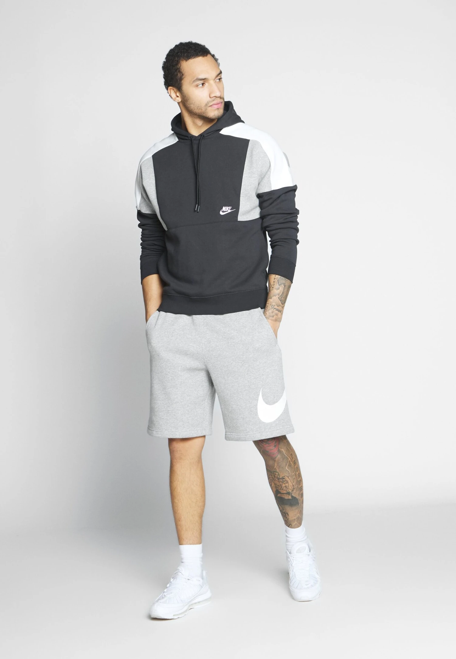 Nike Sportswear M Nsw Club Bb Gx - Joggebukse - Grey Heather/White - Image 2