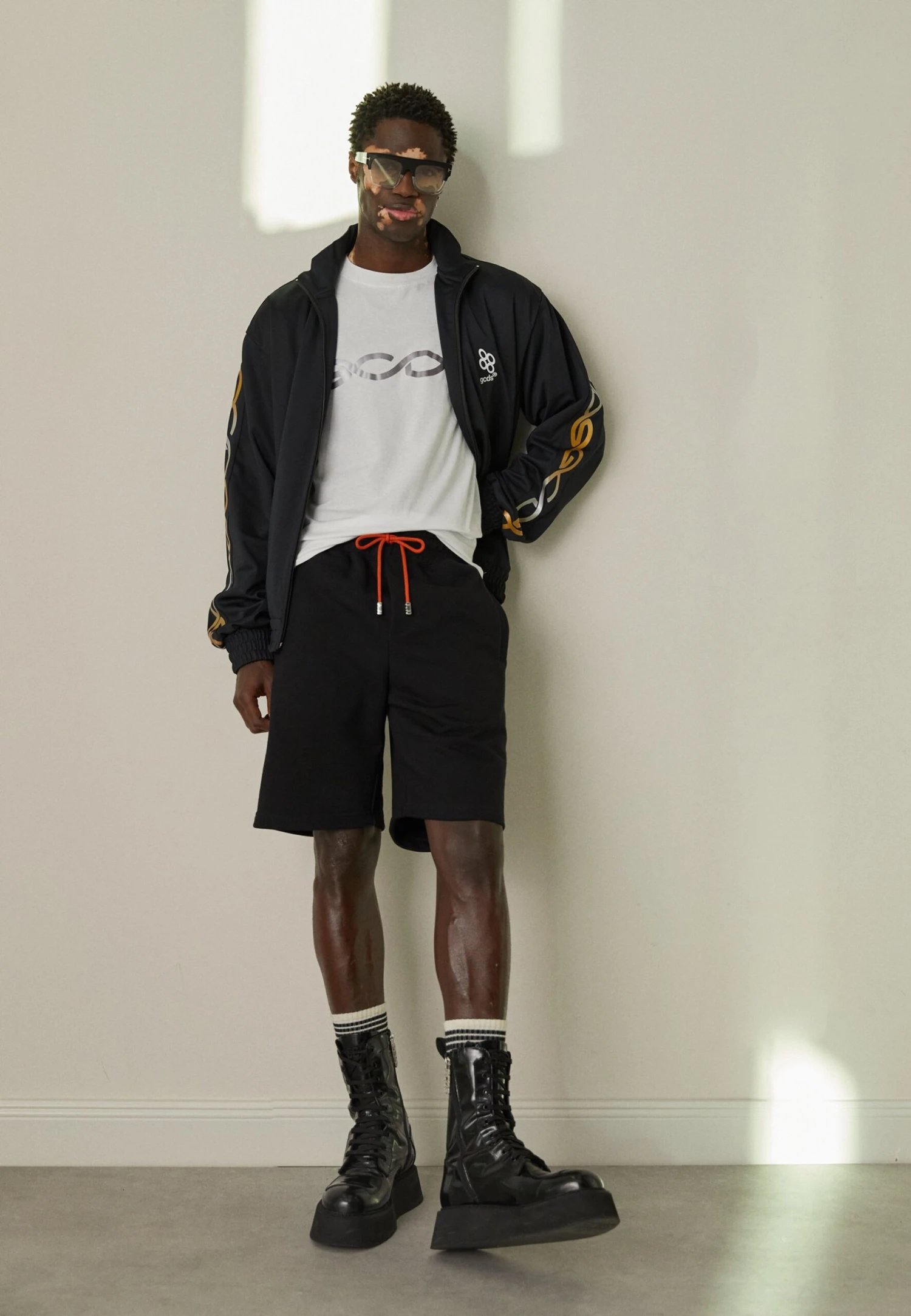 GCDS Reflective Logo Track - Treningsjakke - Black - Image 2