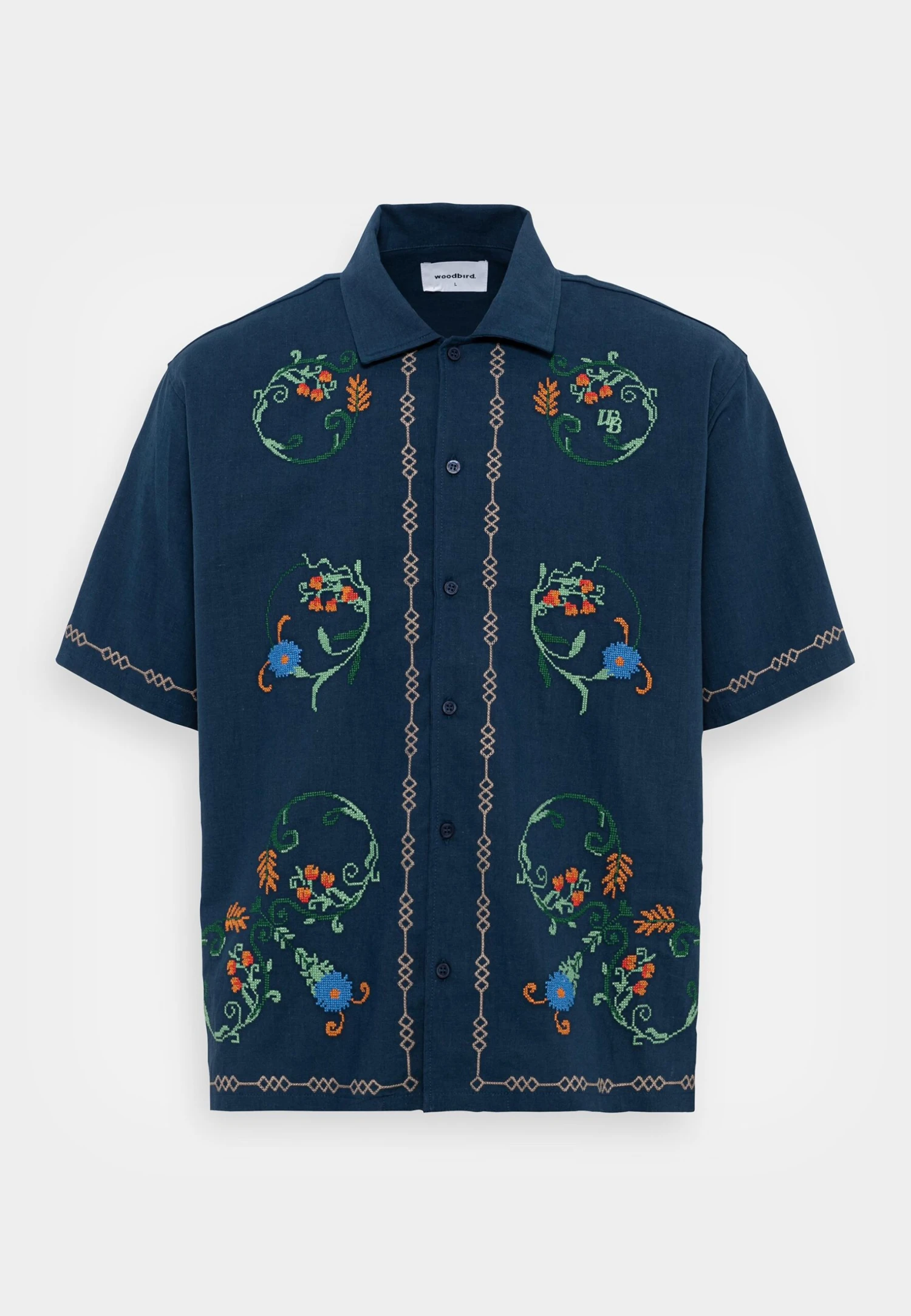 Woodbird Banks Curl Shirt - Skjorte - Navy
