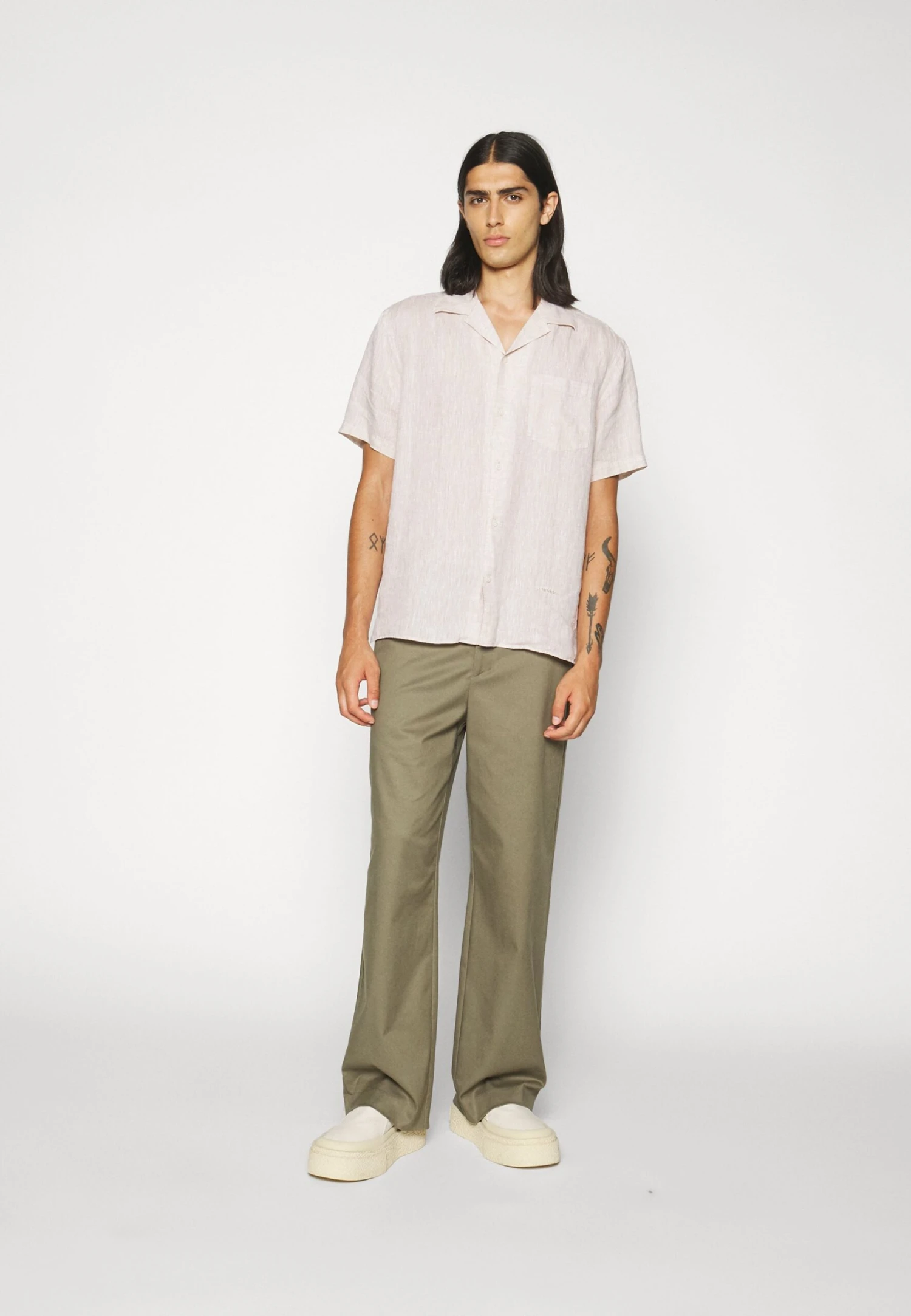 J.Lindeberg Melange Reg Shirt - Skjorte - Safari Beige - Image 5