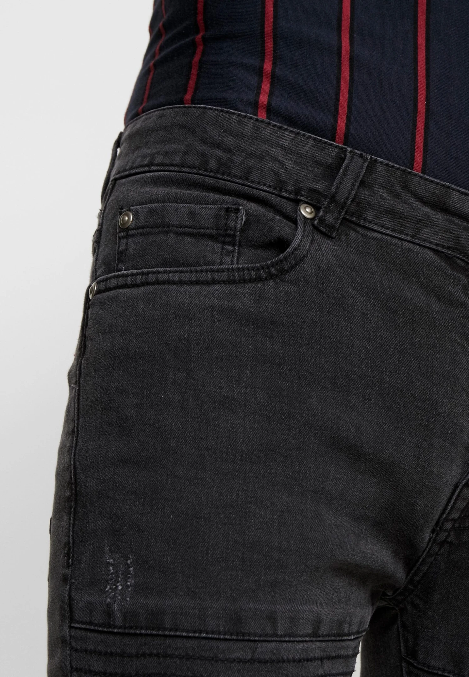 BRAVE SOUL Nevada - Jeans Skinny Fit - Grey Wash/Red Paisley - Image 6