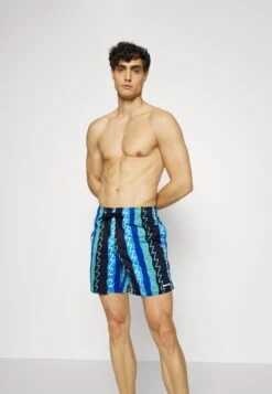 Hollister Co. Sport Swim- Badeshorts - Blue Abstract