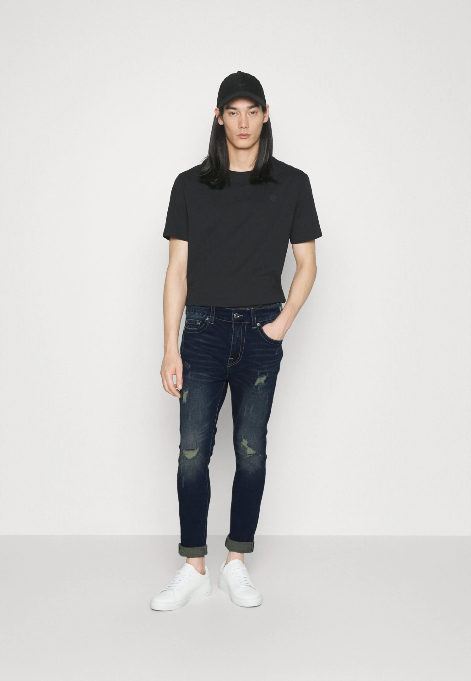 True Religion Jack No Flap Metal Horse Shoe - Jeans Slim Fit - Dark Denim - Image 2