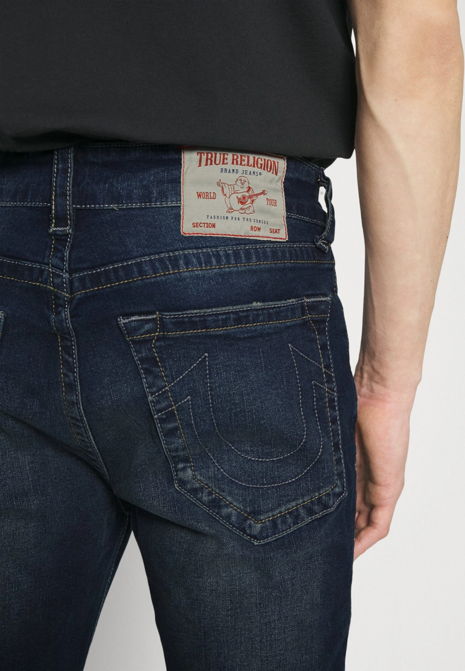 True Religion Jack No Flap Metal Horse Shoe - Jeans Slim Fit - Dark Denim - Image 5