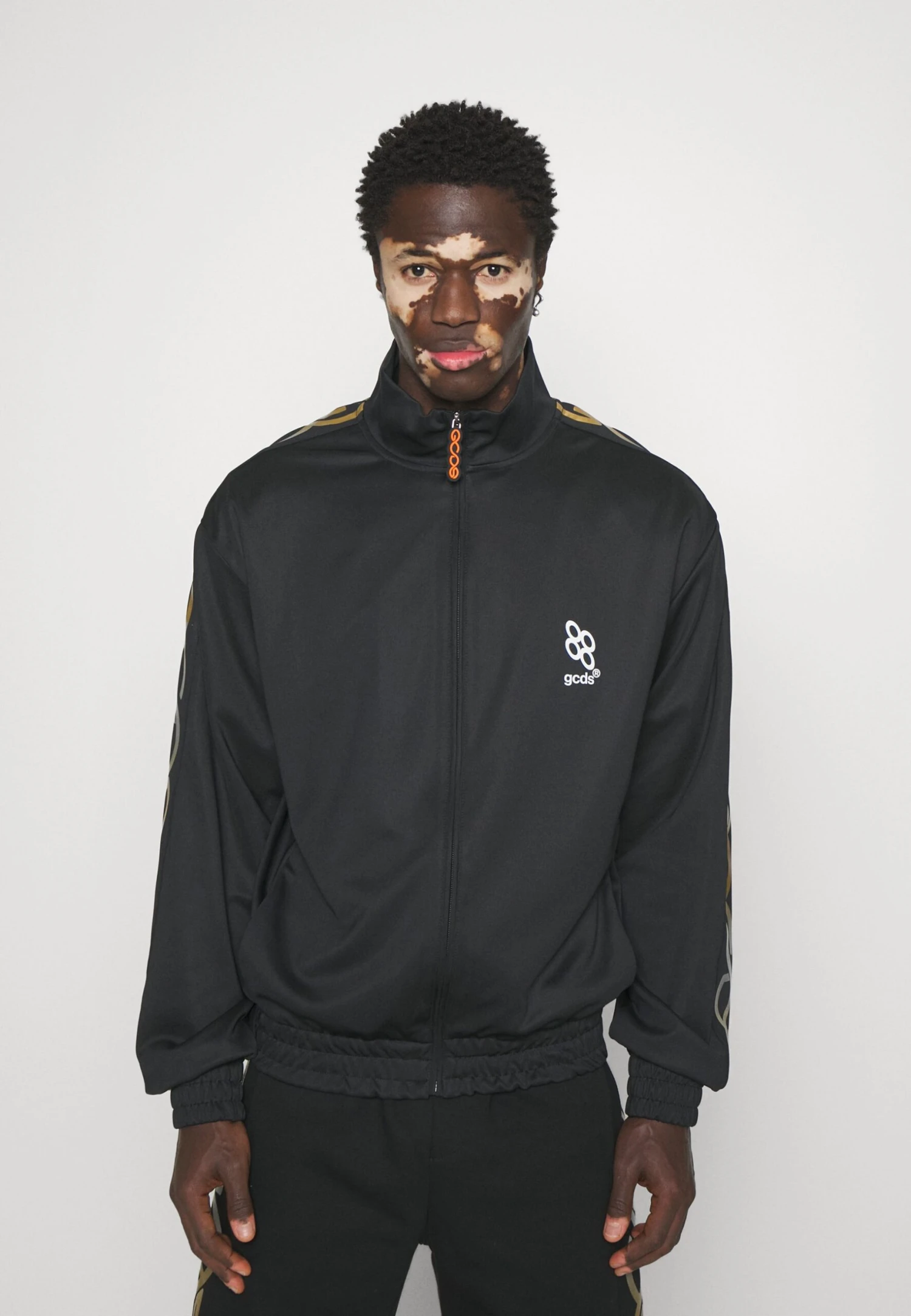 GCDS Reflective Logo Track - Treningsjakke - Black - Image 3