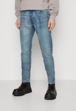 BRAVE SOUL Cuban - Jeans Tapered Fit - Mid Blue