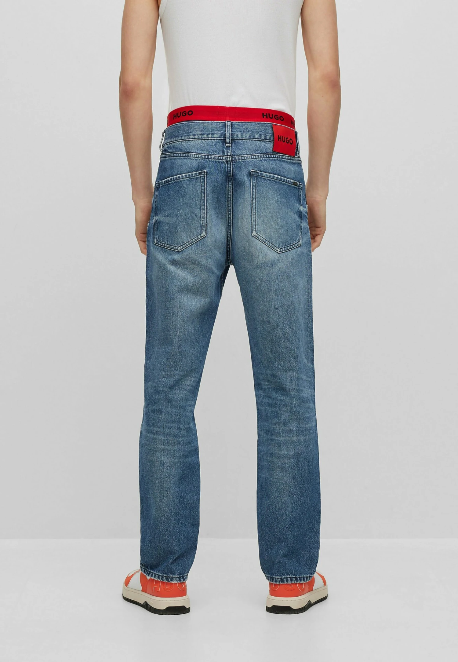 Hugo Jeans Straight Leg - Blue Ten - Image 3