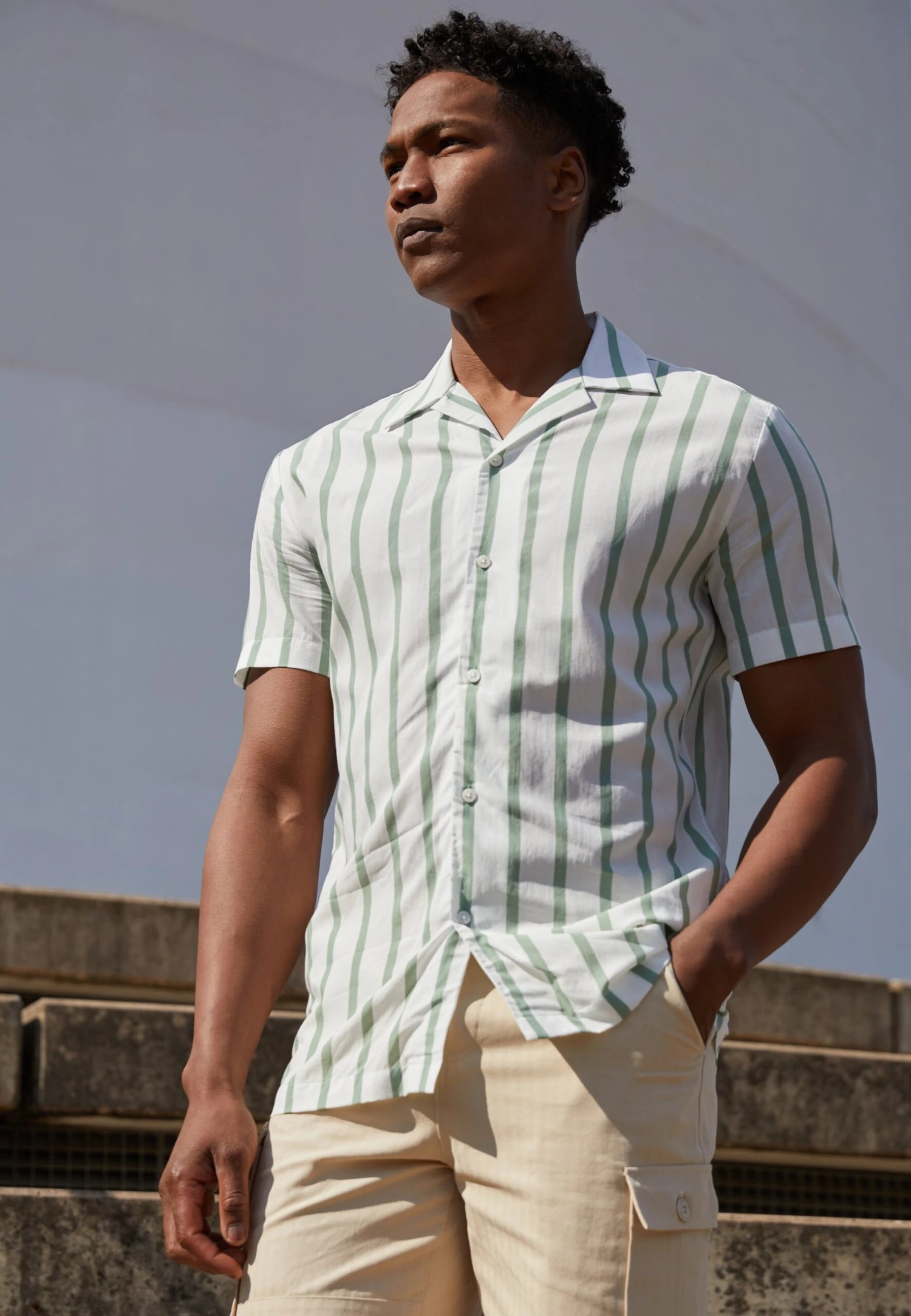 Selected Homme Slhreg Air- Skjorte - Granite Green Detail