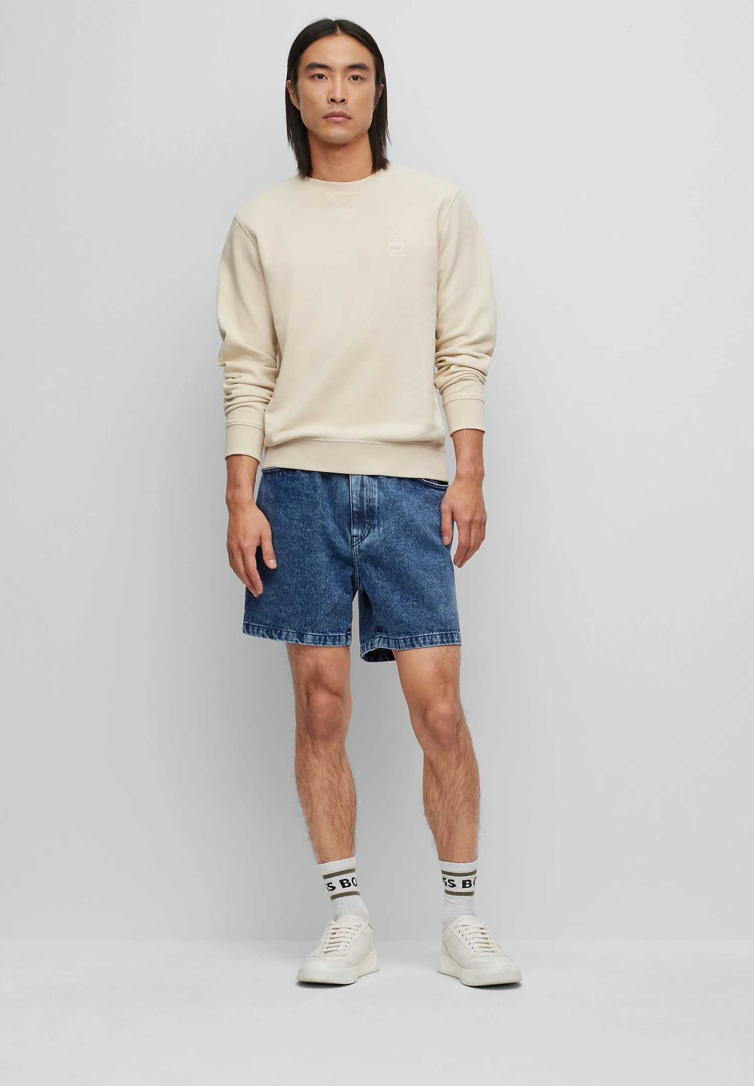 Boss Ames Bc - Jeansshorts - Navy - Image 2