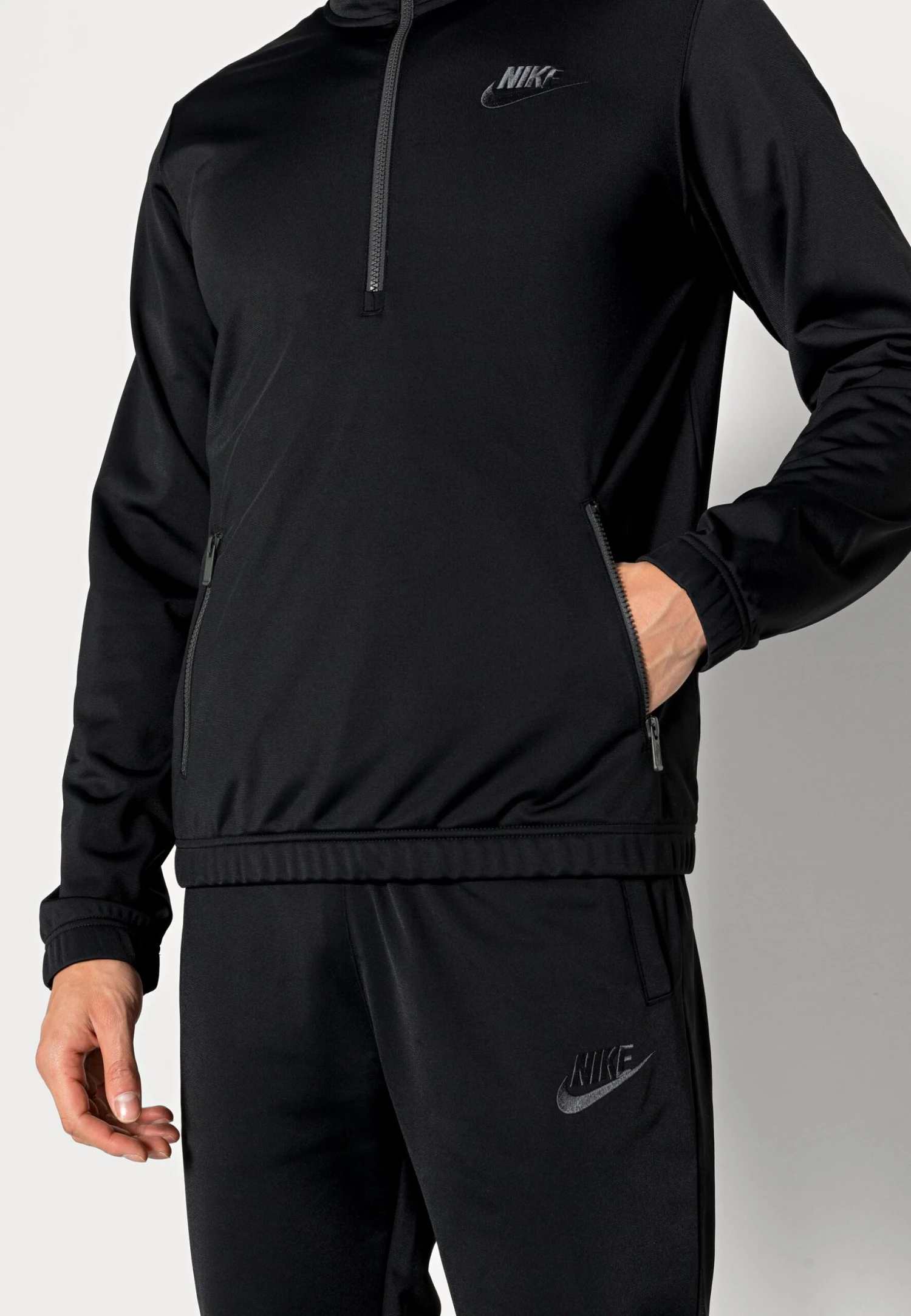 Nike Sportswear M Nk Club Pk Trk Basic - Treningsdress - Black/Smoke Grey - Image 5