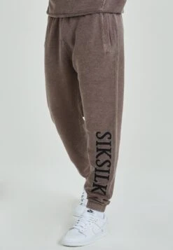 SikSilk Loopback - Joggebukse - Washed Brown