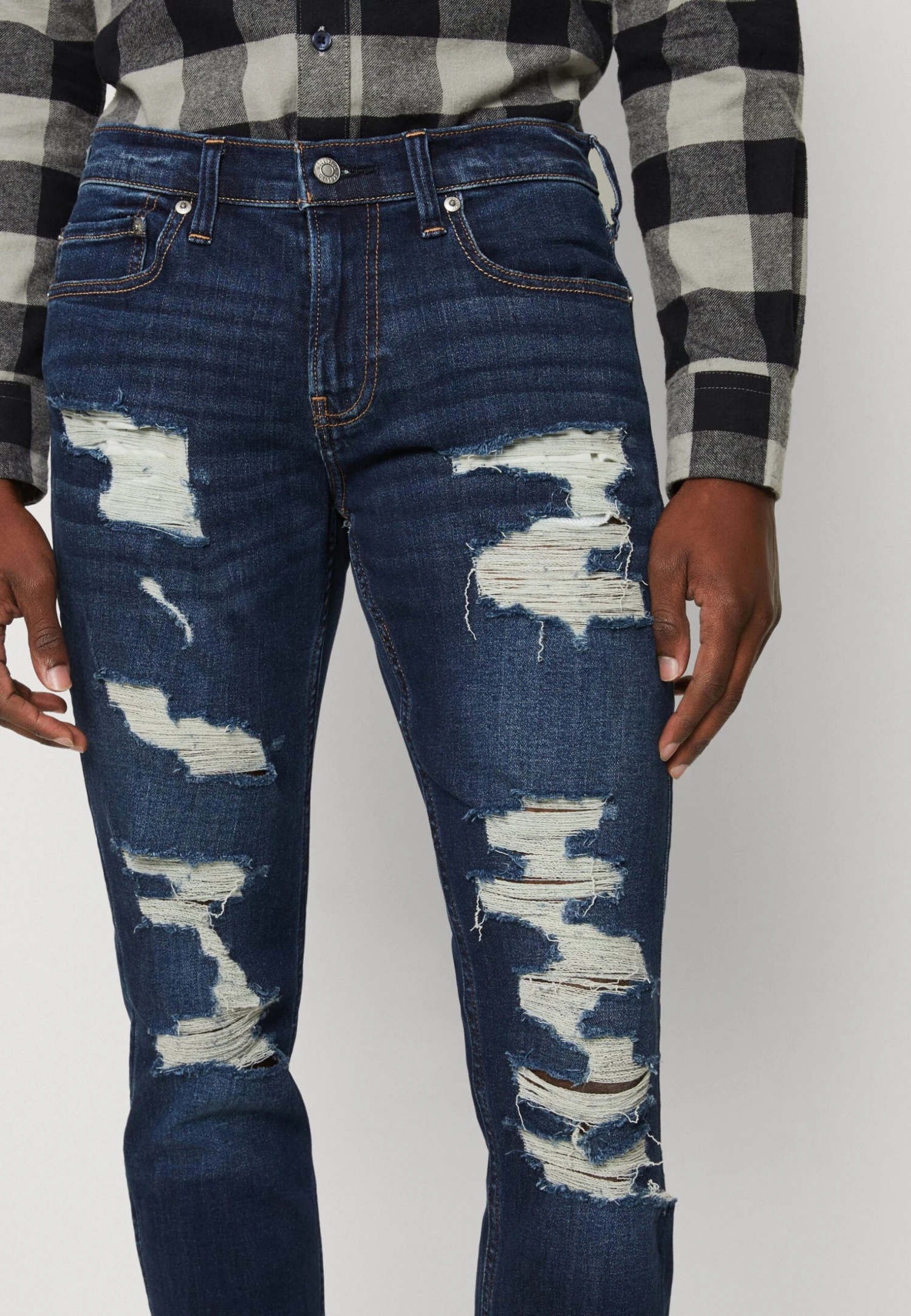 Hollister Co. Jeans Tapered Fit - Dark Shred - Image 4