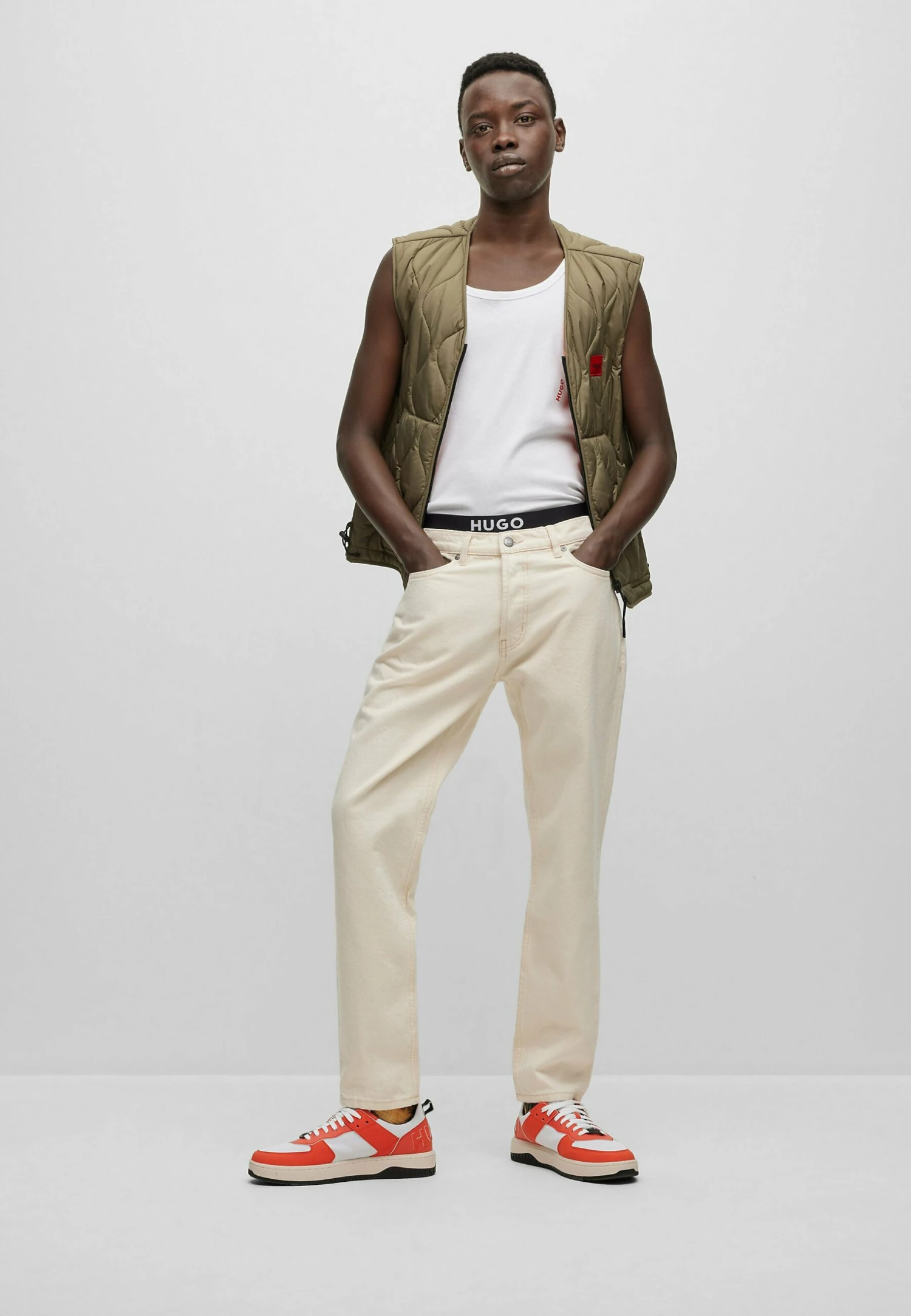 Hugo Jeans Tapered Fit - Natural One - Image 2