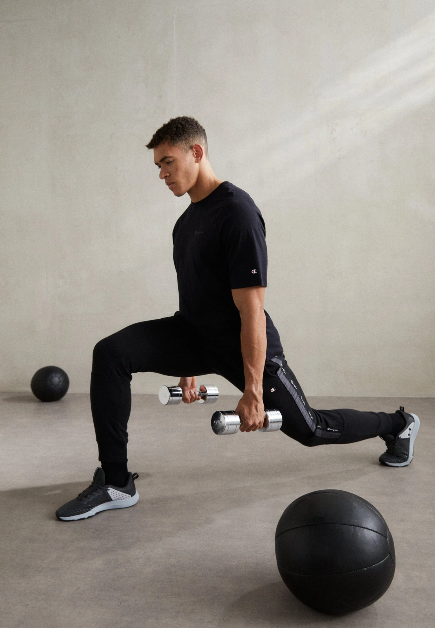 Champion Tape Cuff Pants - Joggebukse - Black - Image 2