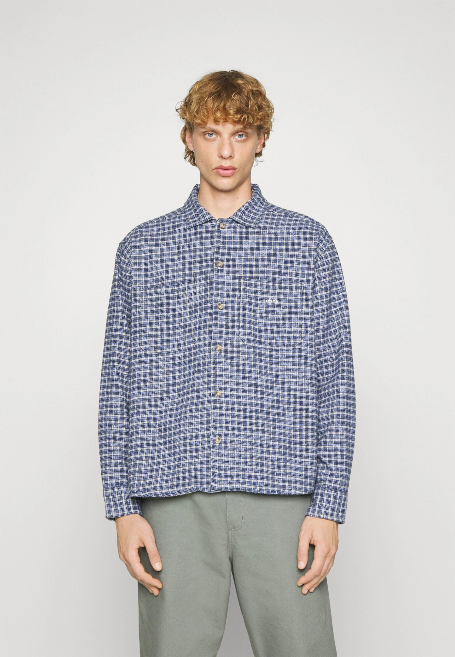 Obey Clothing One Two - Skjorte - Silver Grey/Multi - Image 3