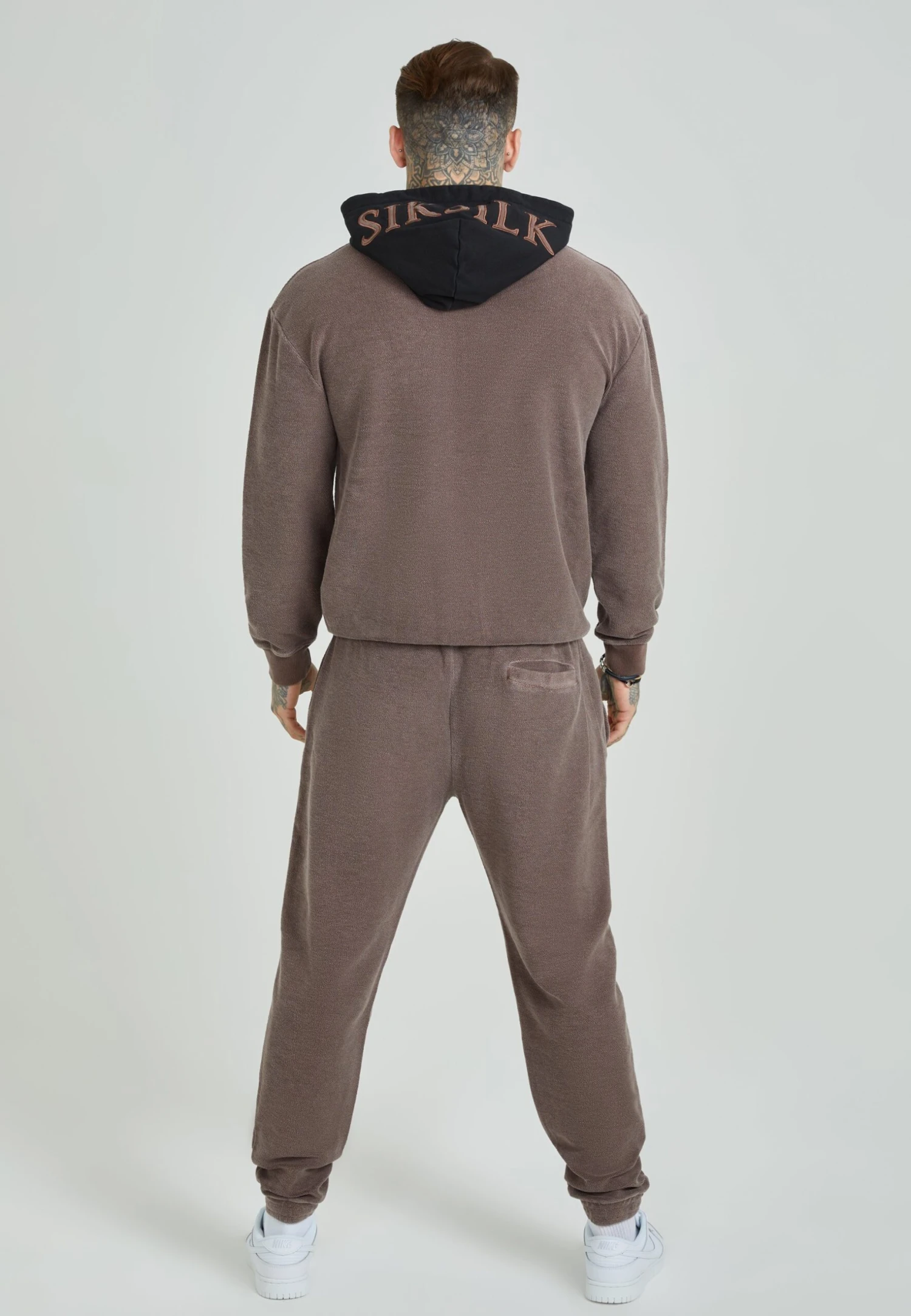 SikSilk Loopback - Joggebukse - Washed Brown - Image 3