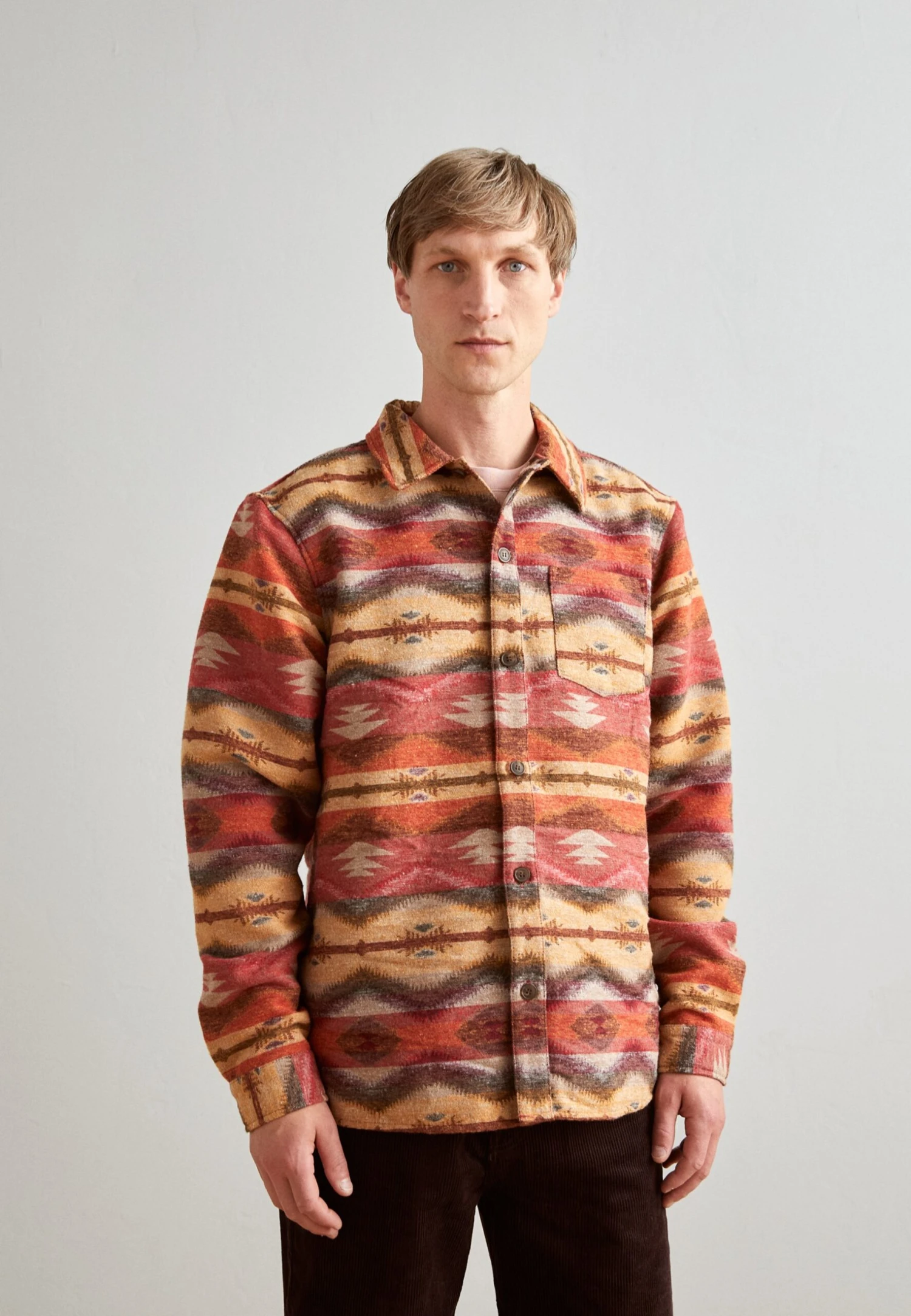 Revolution Casual Overshirt - Skjorte - Dark Red