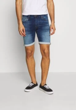 Jack & Jones Jjirick Jjicon - Jeansshorts - Blue Denim