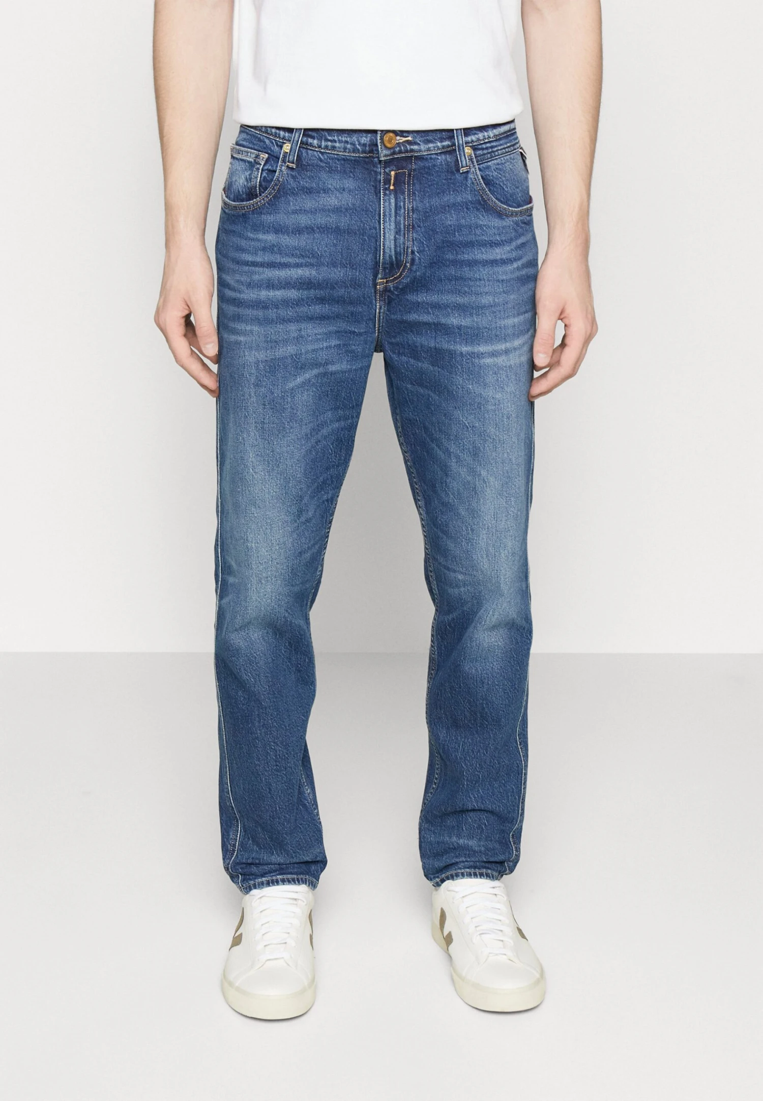 Replay Sandot - Jeans Relaxed Fit - Dark Blue