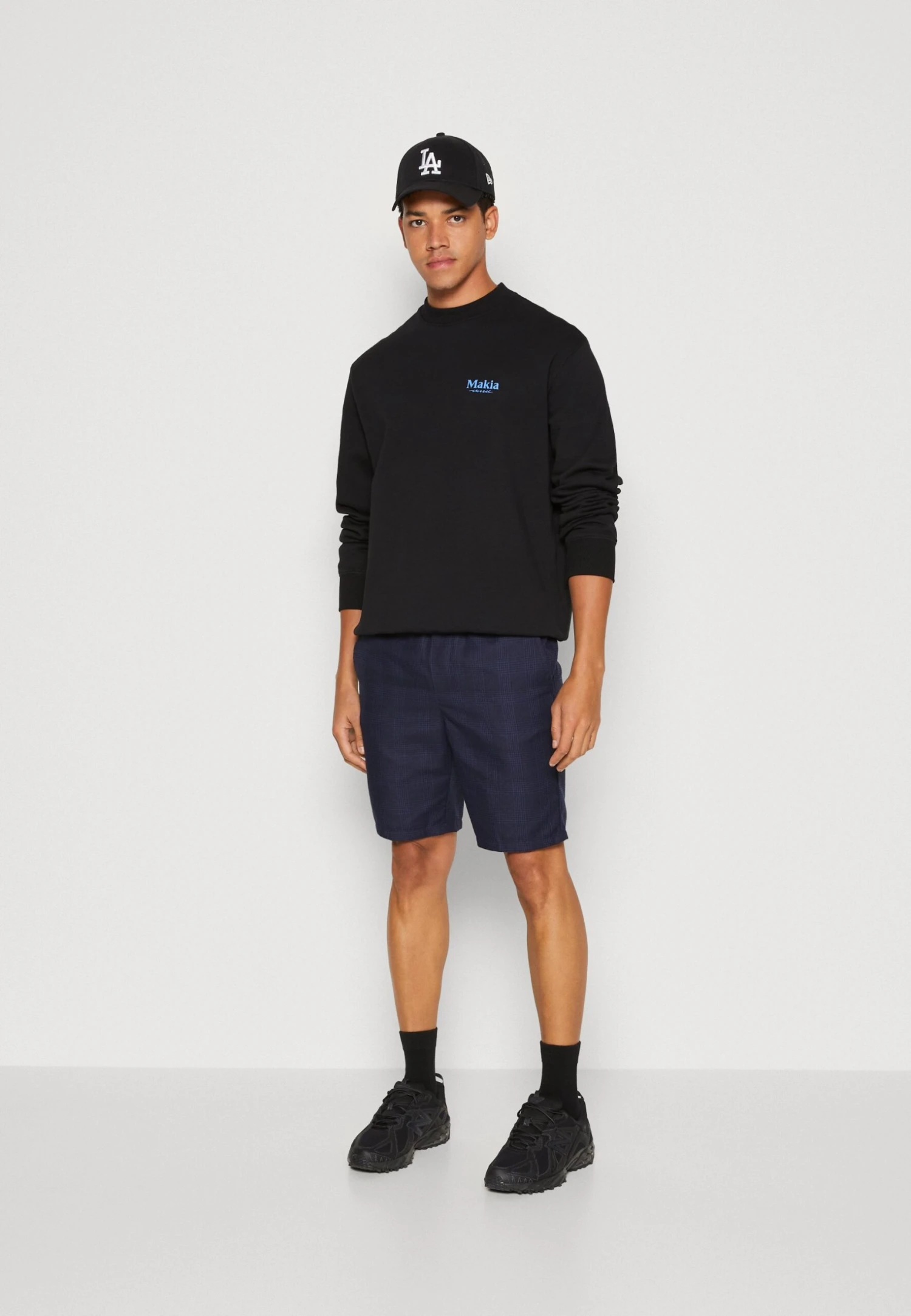 Only & Sons Onslinus Check - Shorts - Dress Blues - Image 2