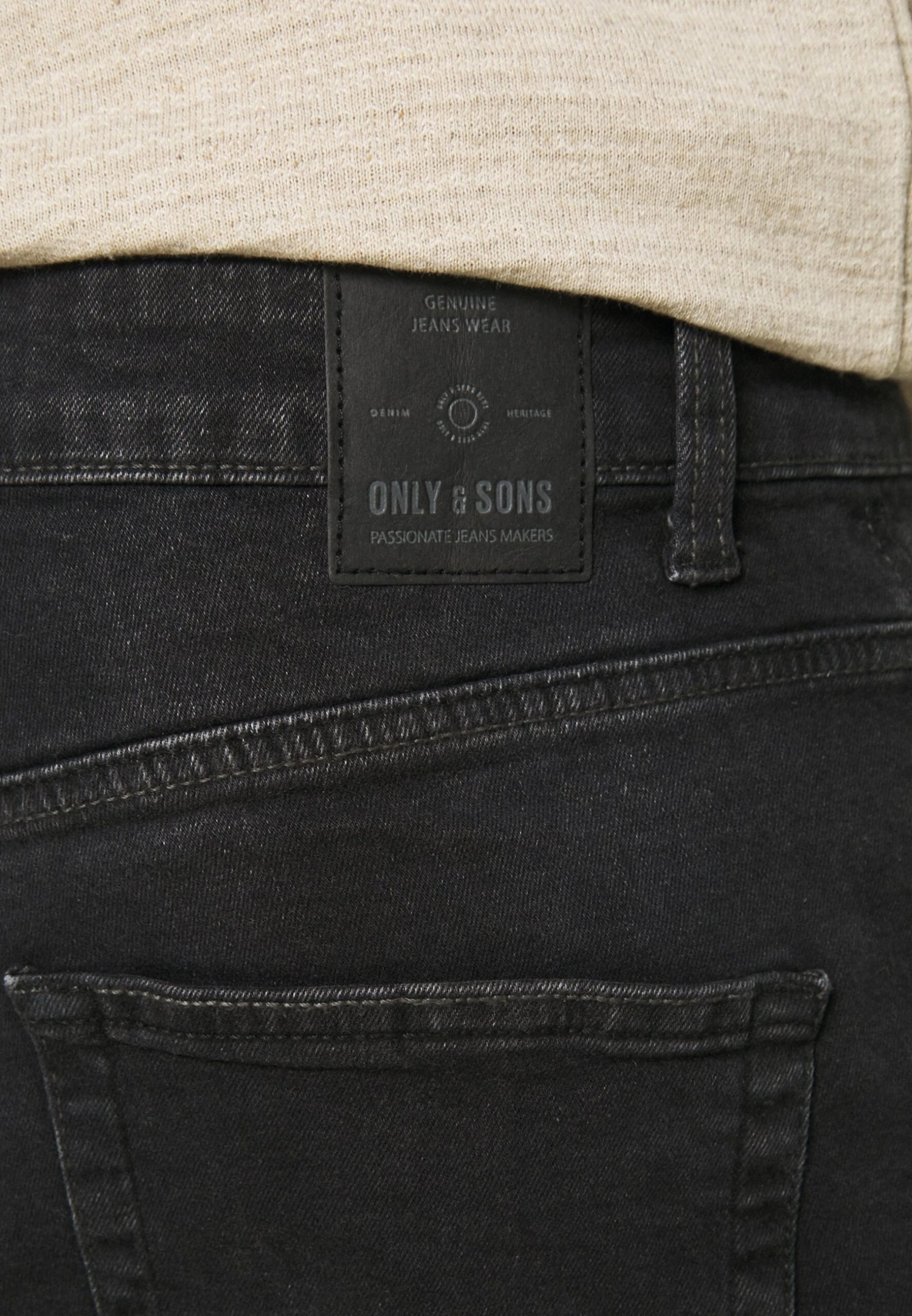 Only & Sons Onsweft Life - Jeans Straight Leg - Black Denim - Image 6
