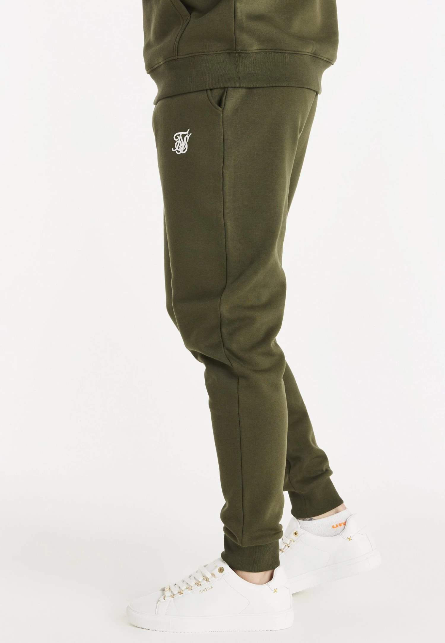 SikSilk Core Cuffed Jogger - Joggebukse - Khaki - Image 4