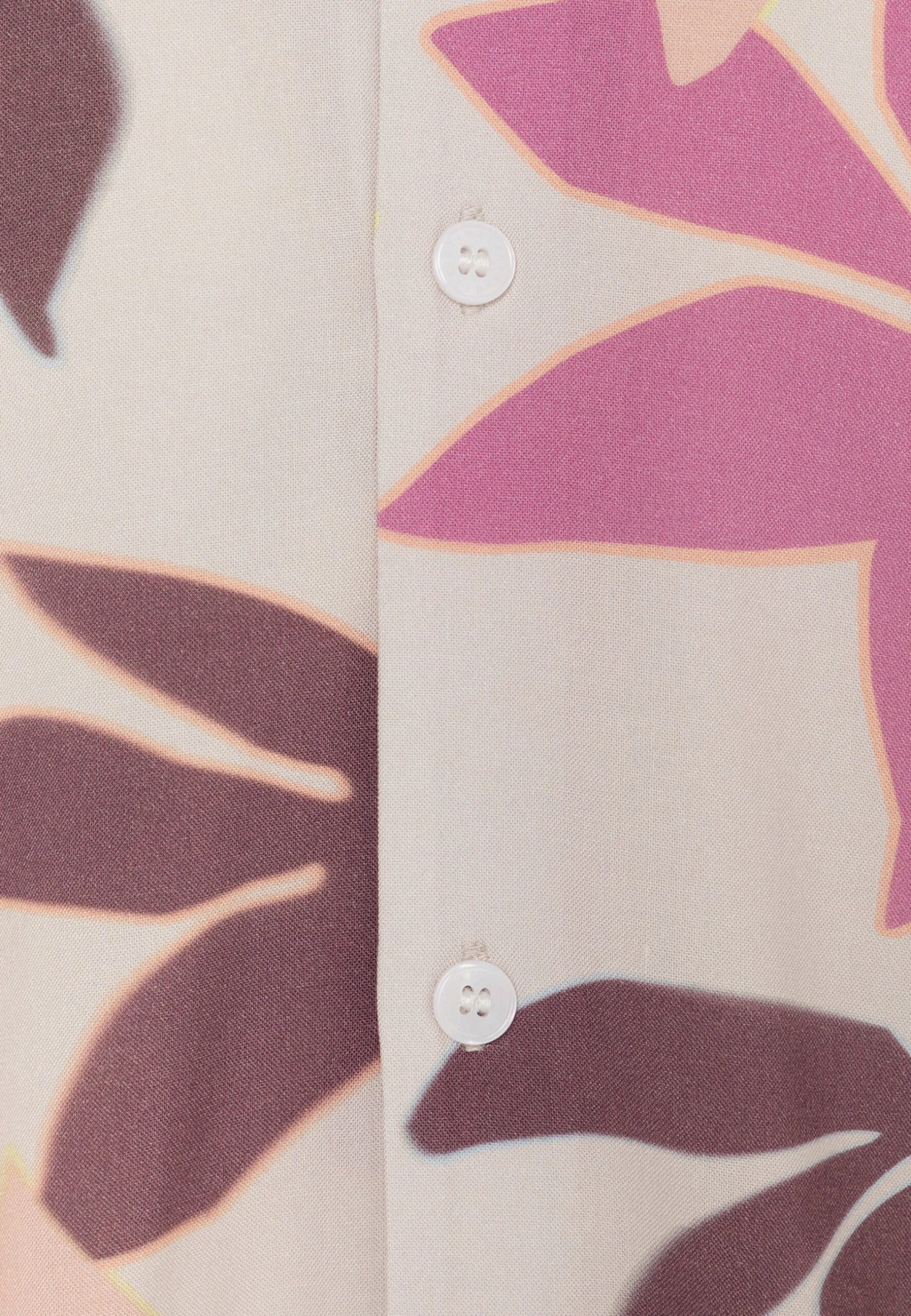 WEEKDAY Coffee Short Sleeve Printed - Skjorte - Beige - Image 5