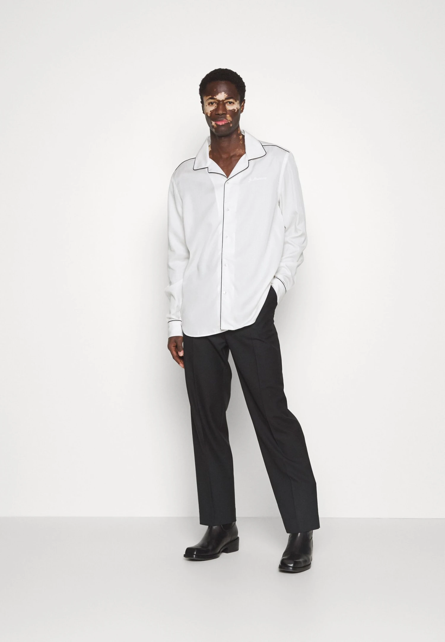 J.Lindeberg Piper Relaxed- Skjorte - Cloud White - Image 5