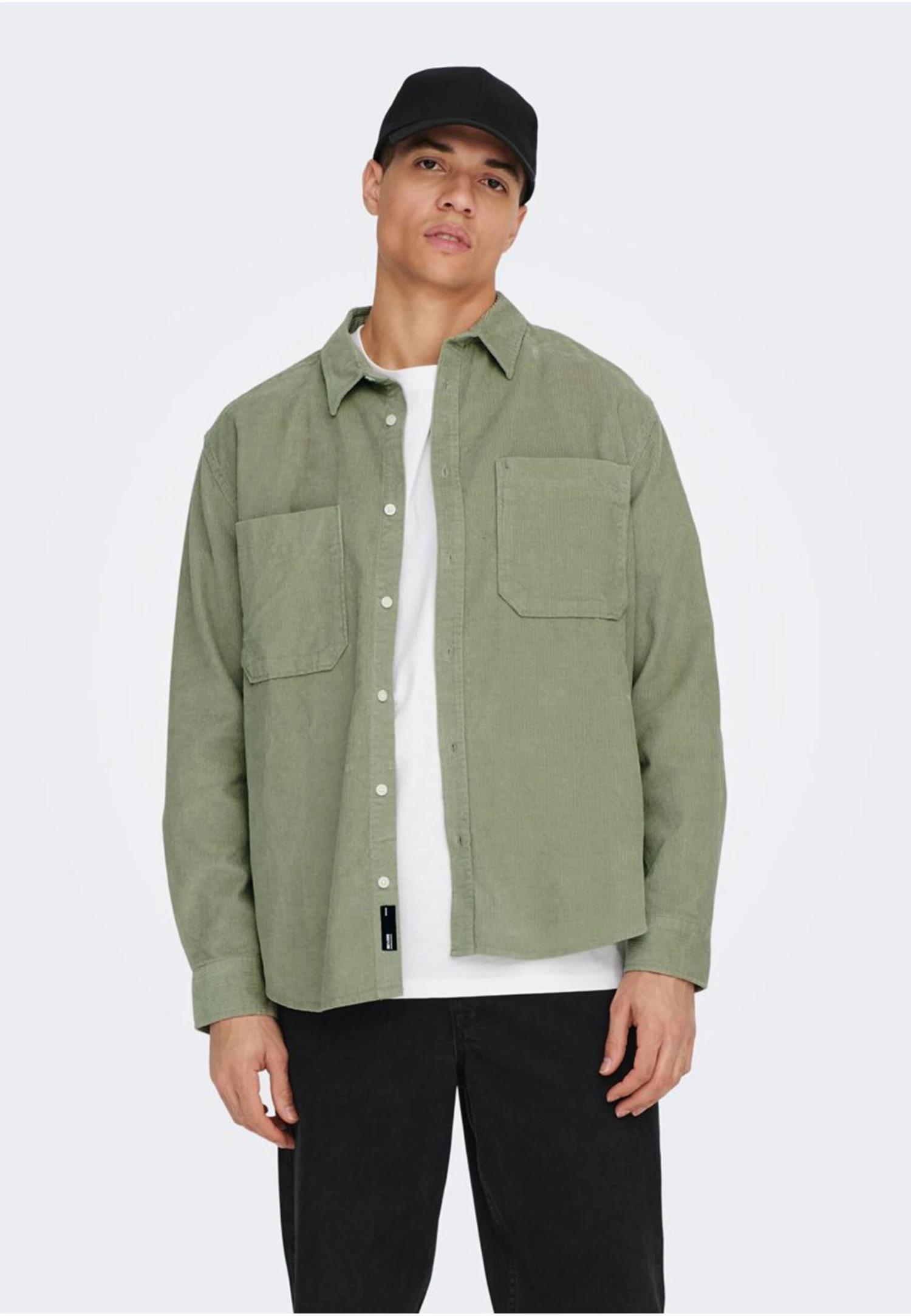 Only & Sons Onsalp Rlx 2Pkt Ls Noos - Skjorte - Seagrass